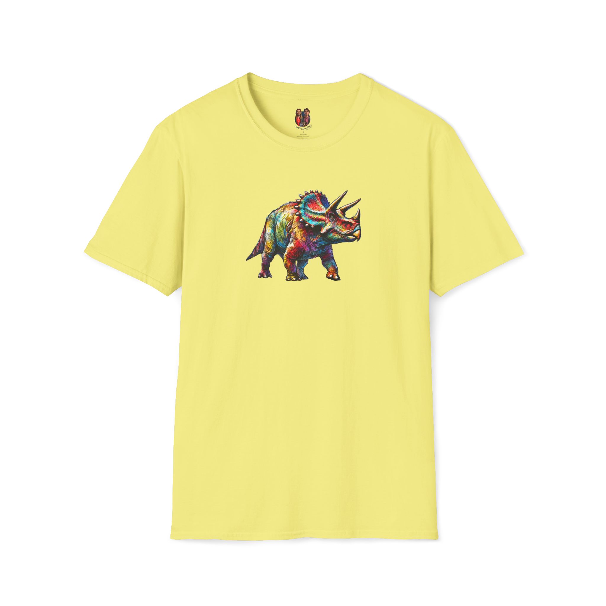 Triceratops Dinosaur tshirt - Prehistoric Graphic - Unique Dino Design Tee - Image 12