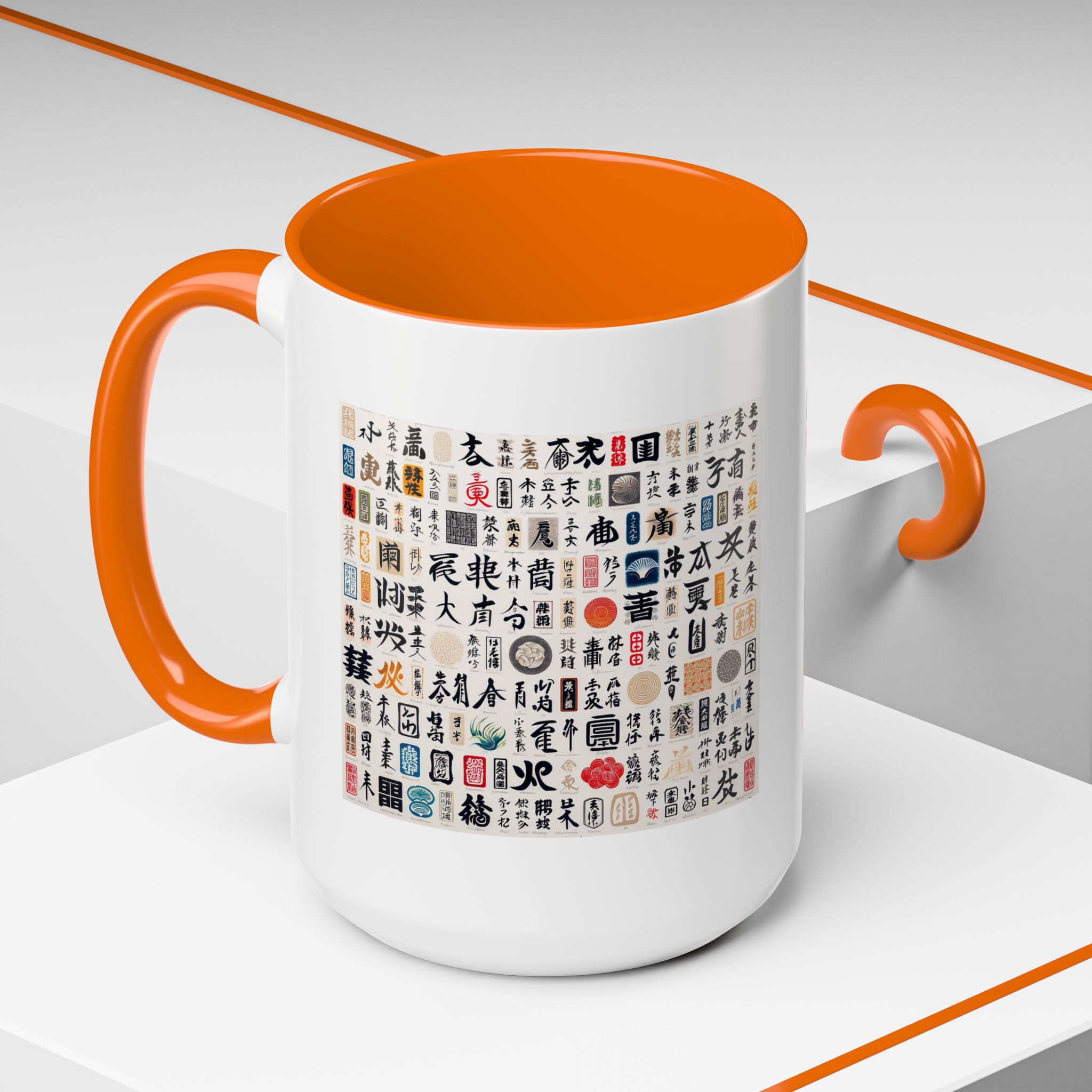 Coffee Mug calligraphy Japan Cup tea lover gift for her cute mug office accessory japan design - Imagen 56