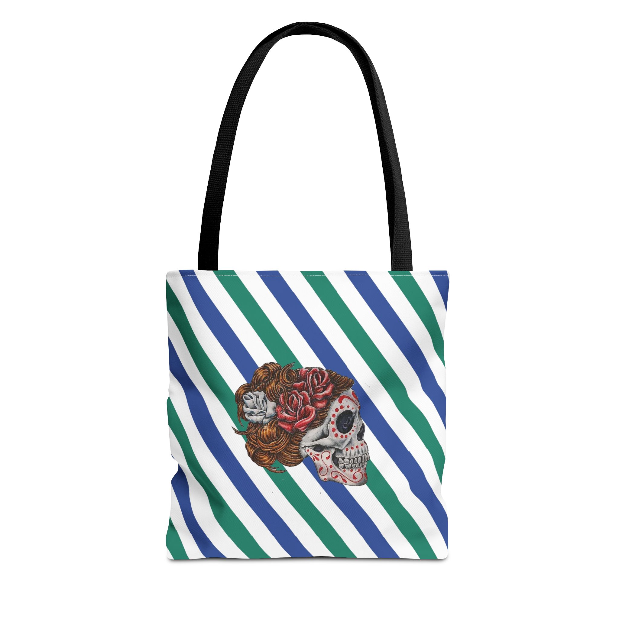 Sac à main en toile Surréalisme Dia de los muertos sac à bandoulière unique Dessin d'un artiste renommé