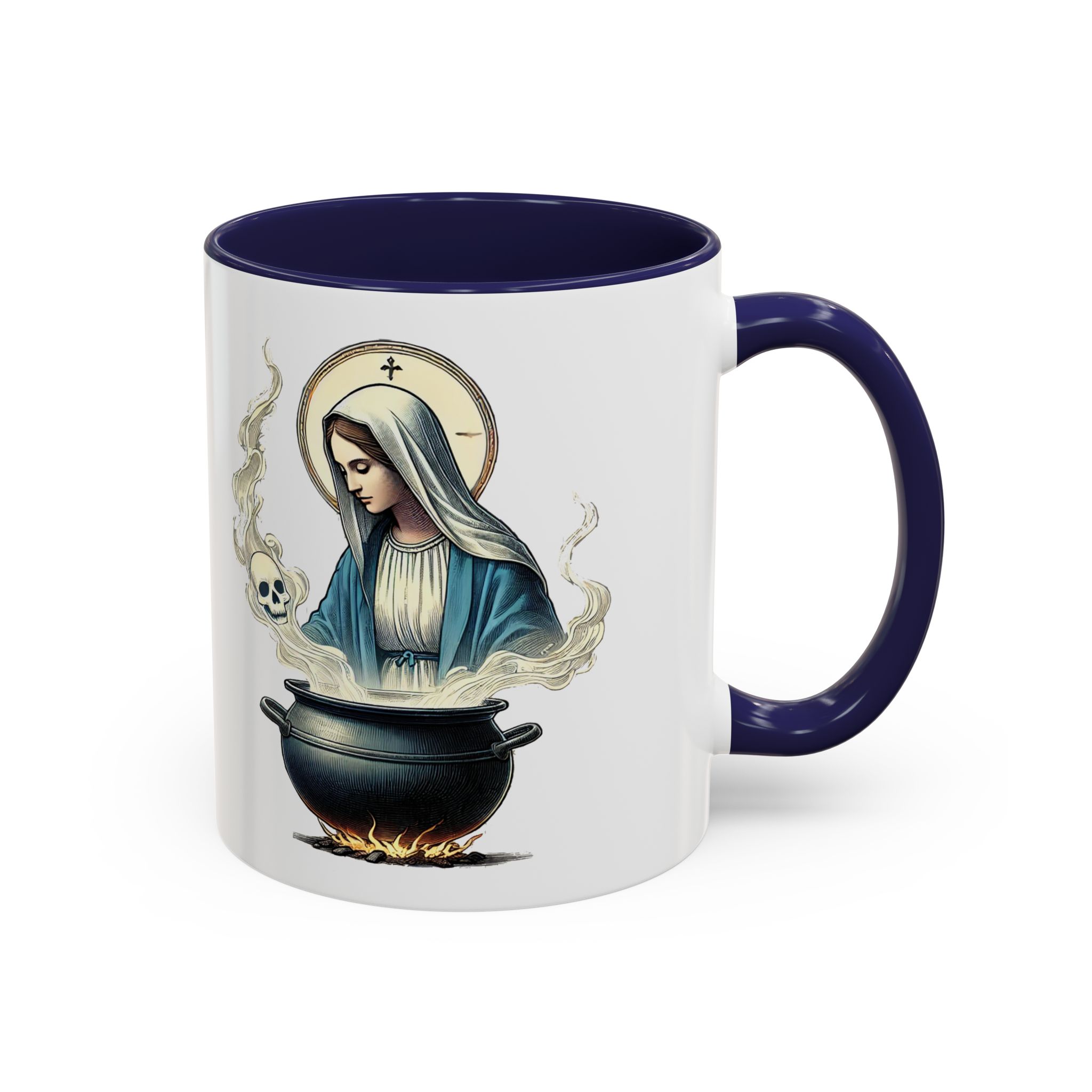 Coffee Mug funny virgin mary design sarcastic mug boho gift for her unique cup tea accessory cool design religious joke - Image 9