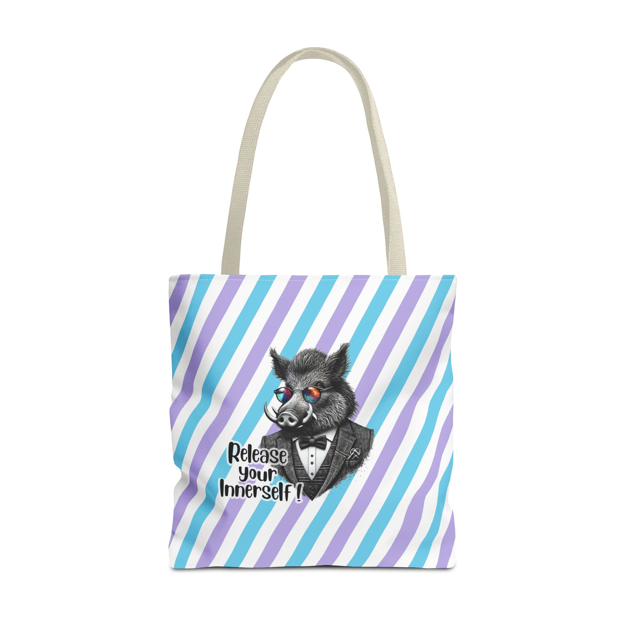 Canvas tote bag Motivational shoulder bag boar cute tote bag funny shoulder bag self confidence cool vintage bag – Image 23