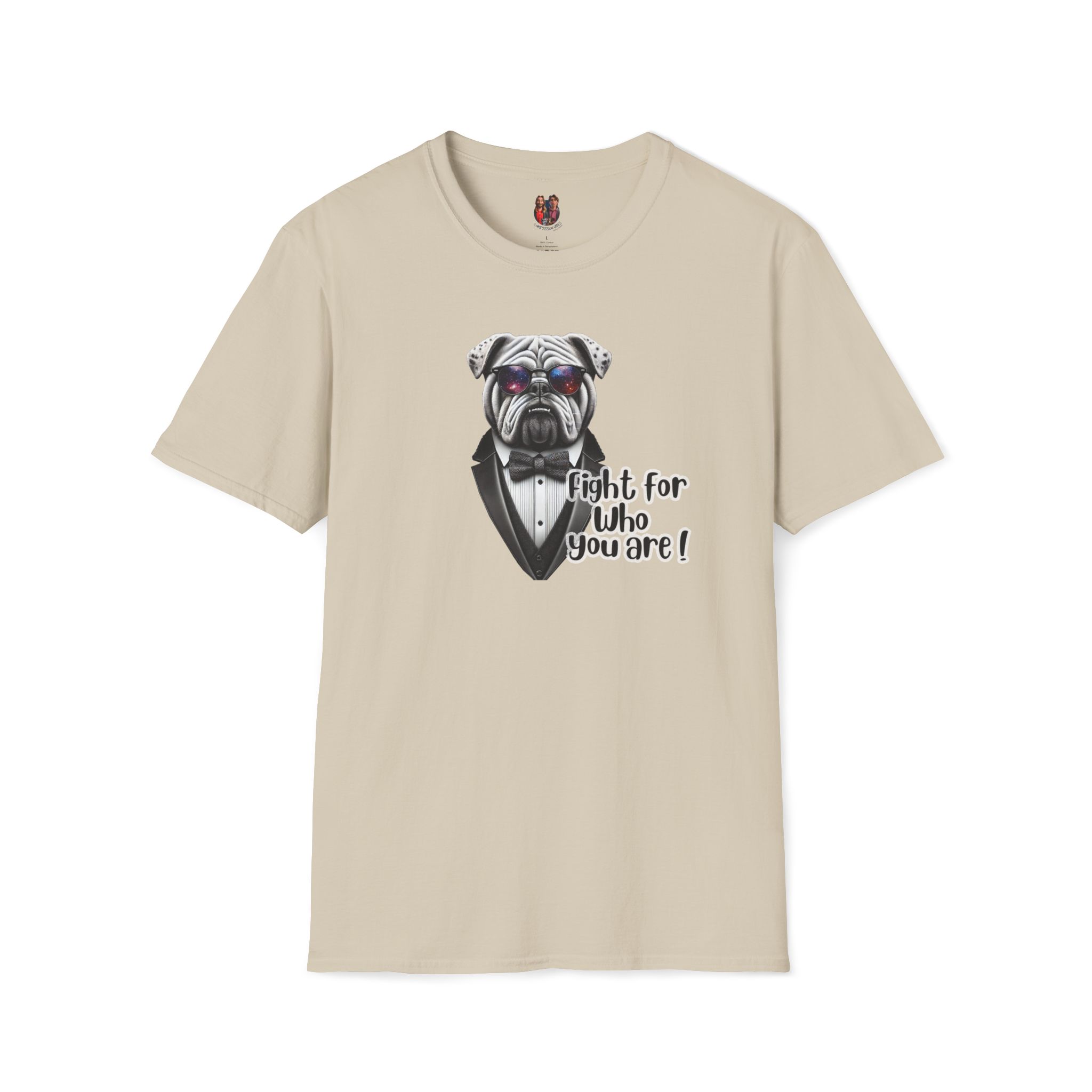 Vintage Tshirt Motivational Graphic tee Bull dog design funny clothing for self confidence boost - Image 6