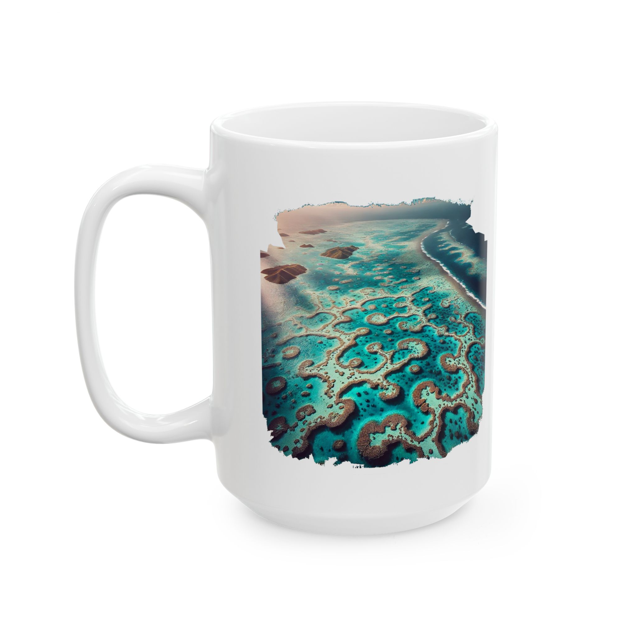 Cool mug Landscape Great Barrier reef office mug nature australia gift coffee cup tea accessory – Image 5