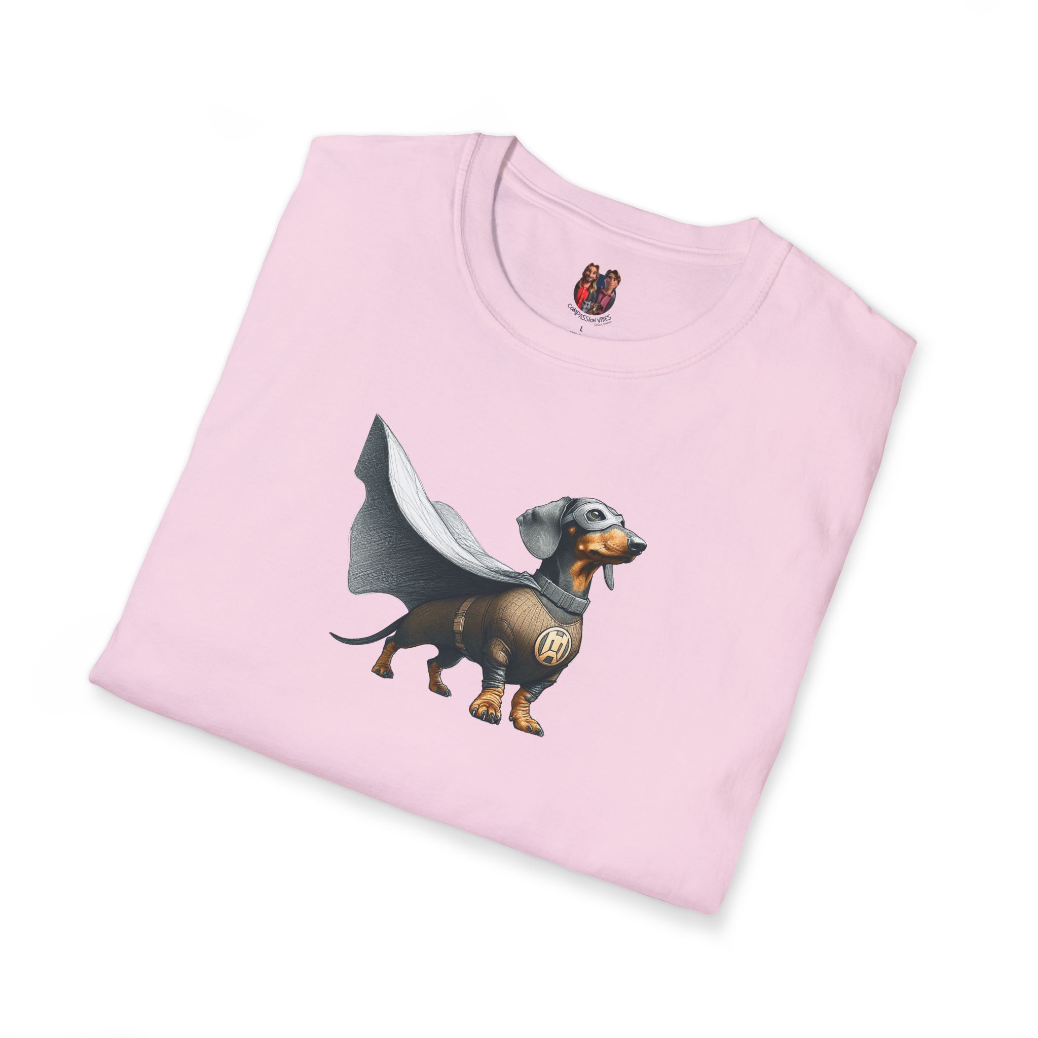 Super Dog Tee Shirt - Hero Dachshund Illustration - Comic Style Dog Graphic Tee - Image 30