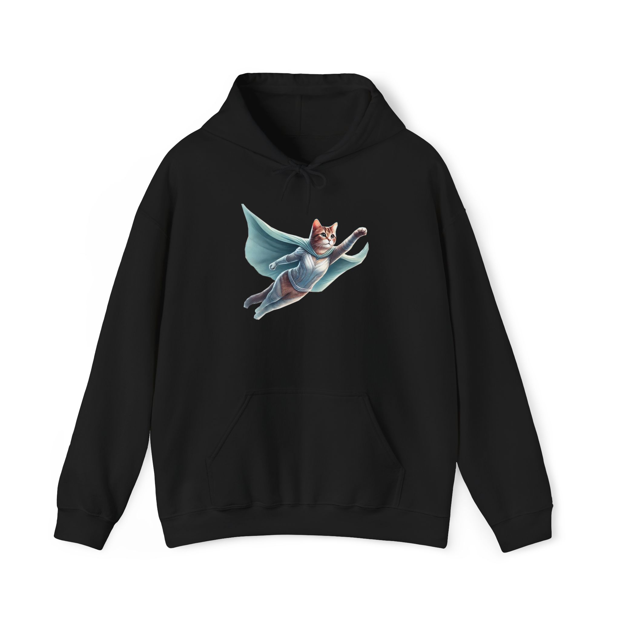 Cat Hoodie superhero Graphic sweater funny Hoodie fantasy design kitten lover cool clothing cat apparel - Image 6