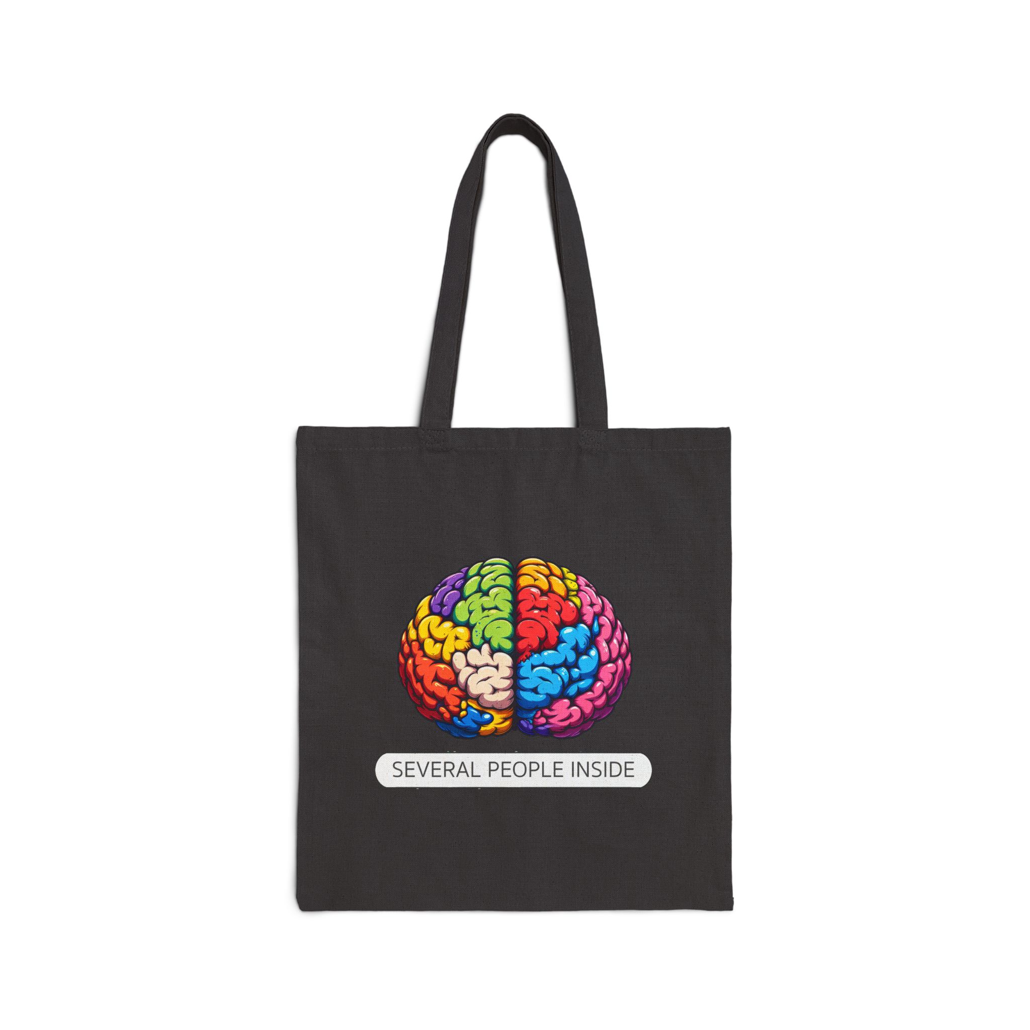 Satiric tote bag Brain canvas tote bag funny shoulder bag fun gift sarcastic cute tote bag boho purse cool handbag - Image 5