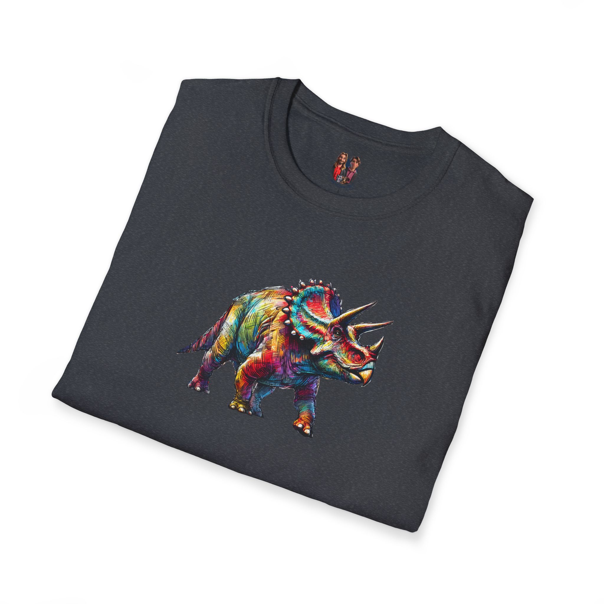 Triceratops Dinosaur tshirt - Prehistoric Graphic - Unique Dino Design Tee - Image 27