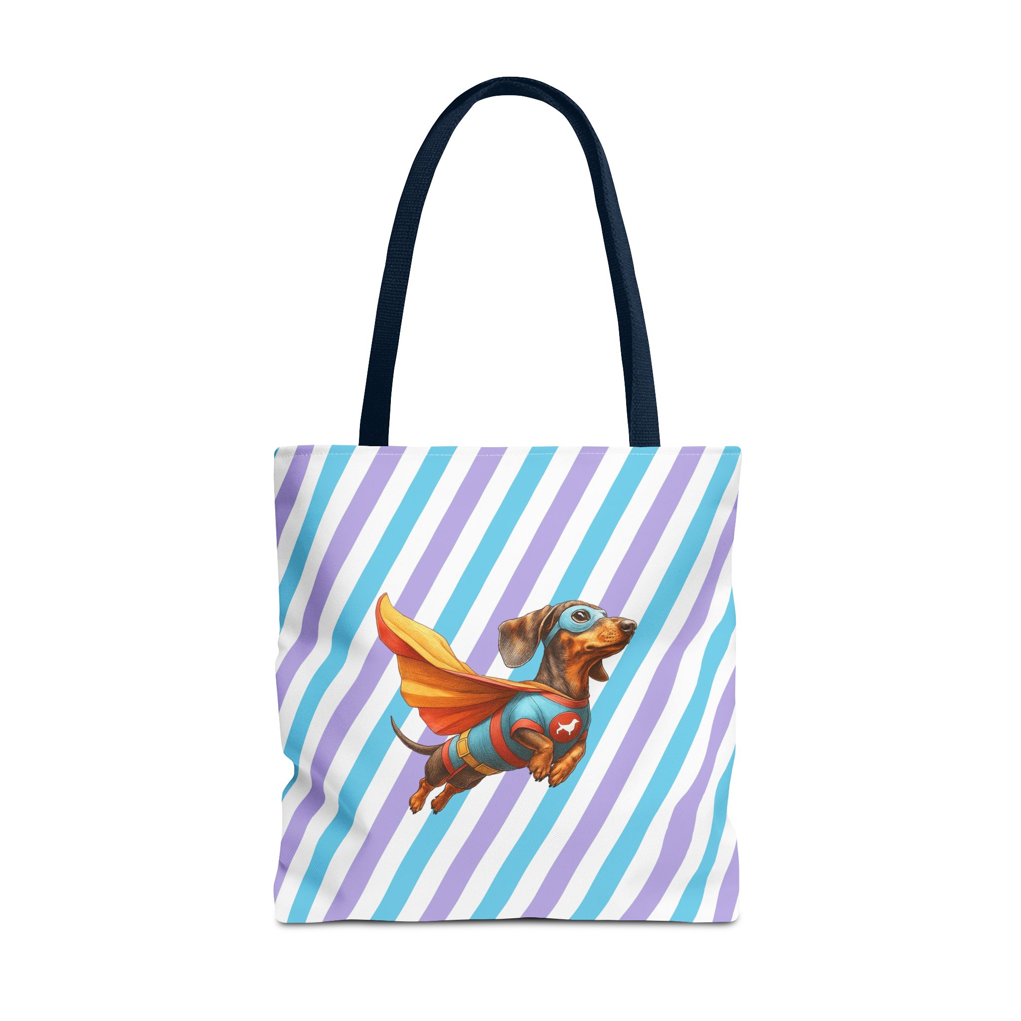 Fun Dachshund canva tote bag superhero Dog cute tote bag pet lover shoulder bag ethical cotton - Image 29