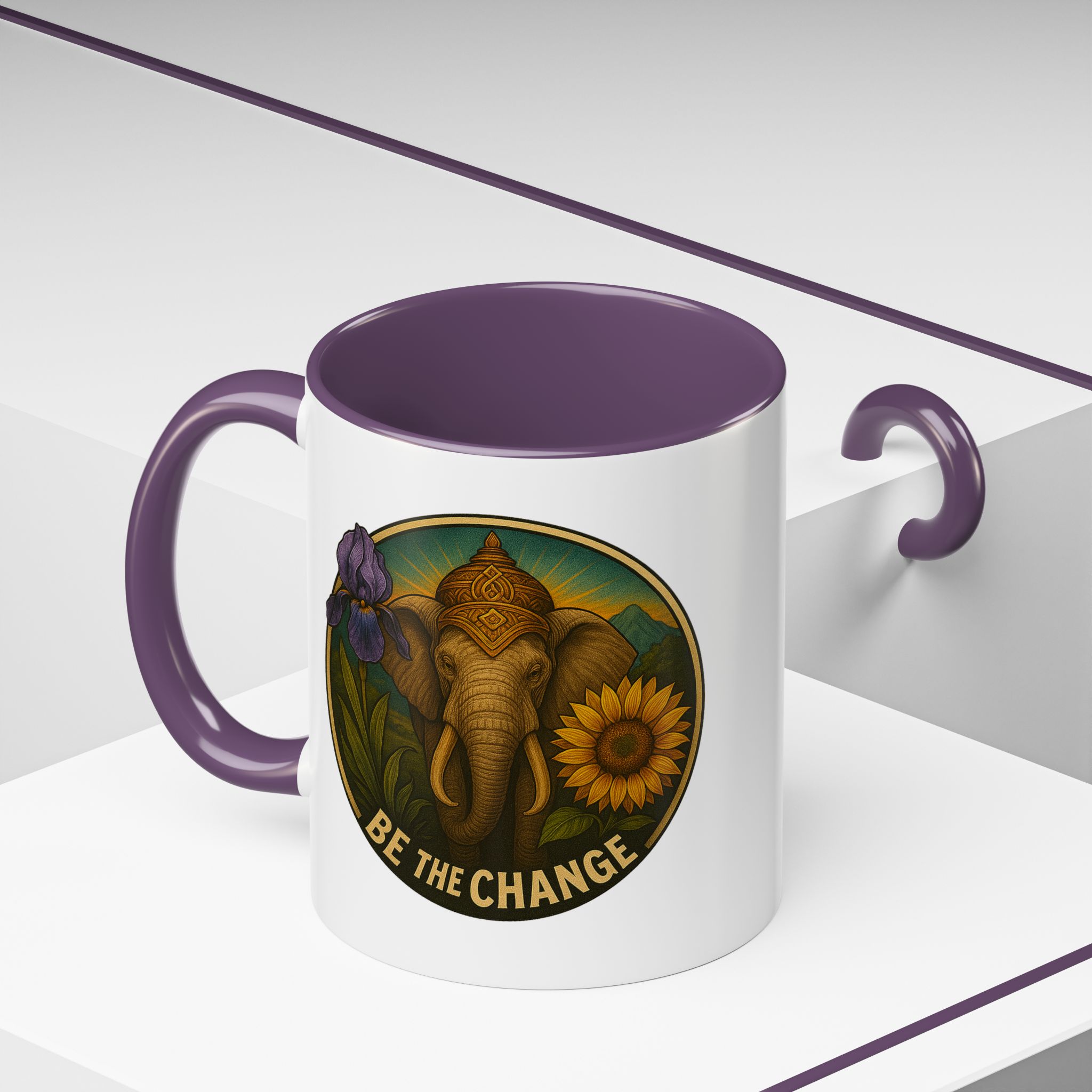 Surrealist coffee mug buddha Fantasy mug Limited Edition Hand Drawn Art by Real Artist - Imagen 48