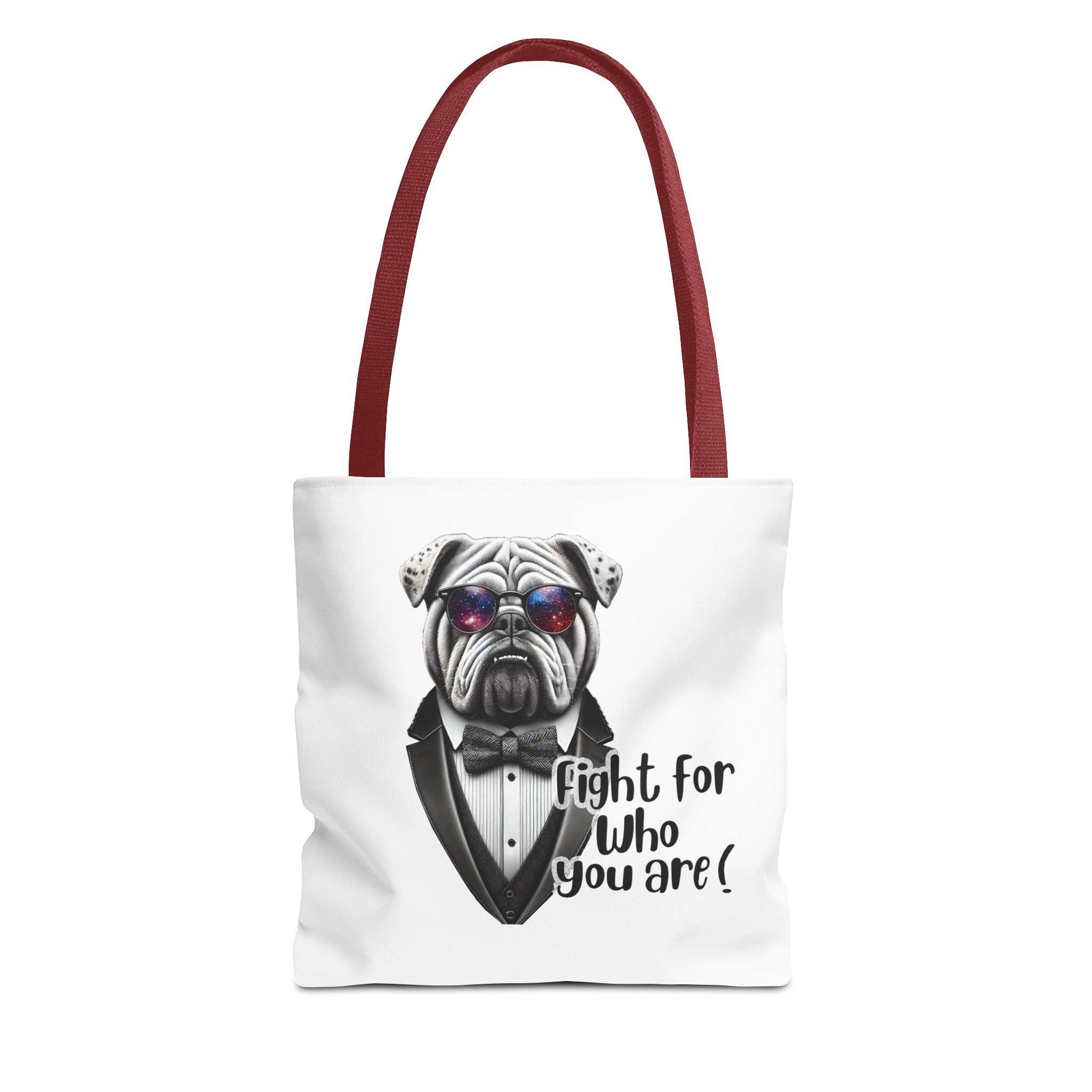 Canvas tote bag Vintage bag Motivational cute tote bag Bull dog design funny tote bag for self confidence shoulder bag – Image 7