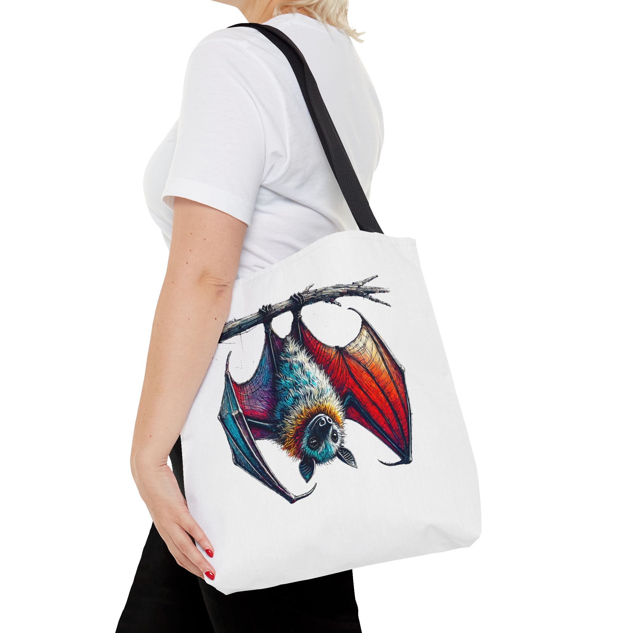 Bat tote bag original animal print design for creative souls - Image 4