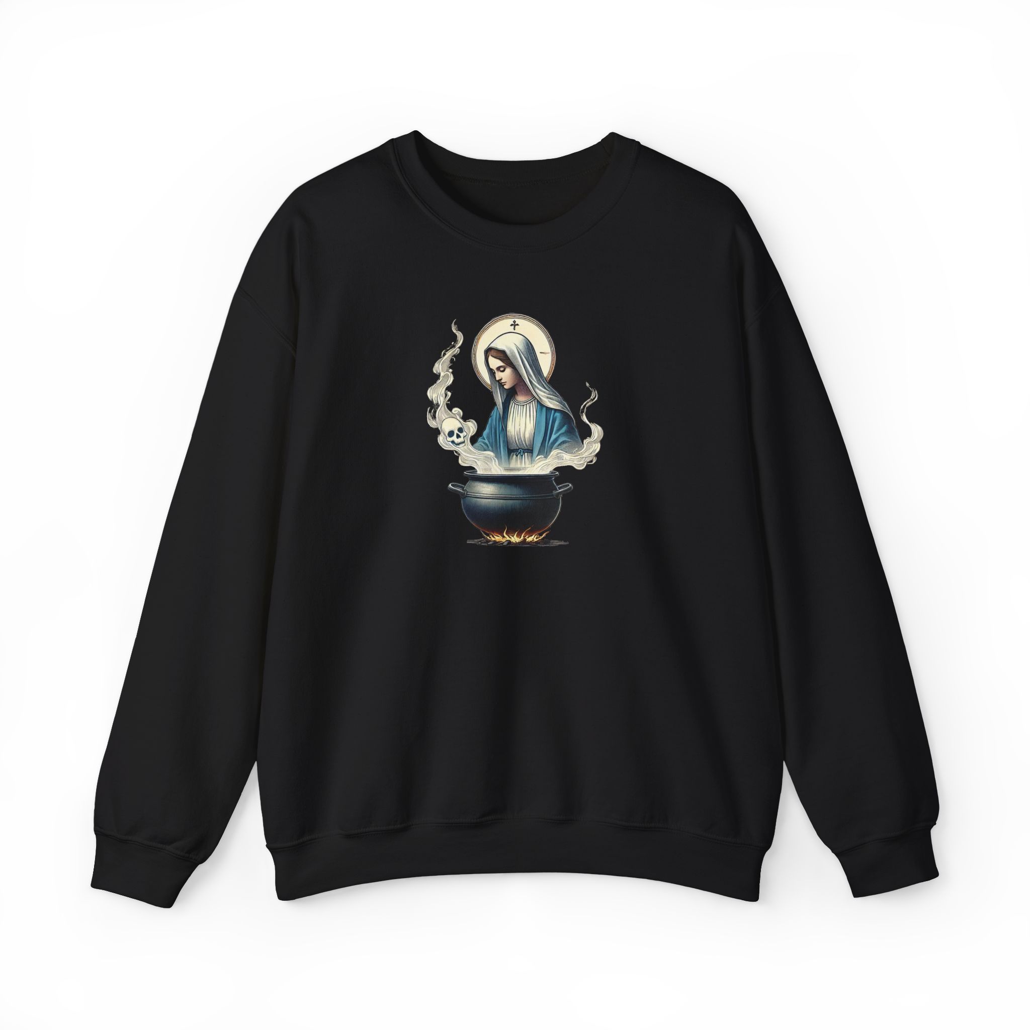 Virgin Mary sweatshirt – Ironic sweater – Funny catholic sweatshirt catholic print - Image 10