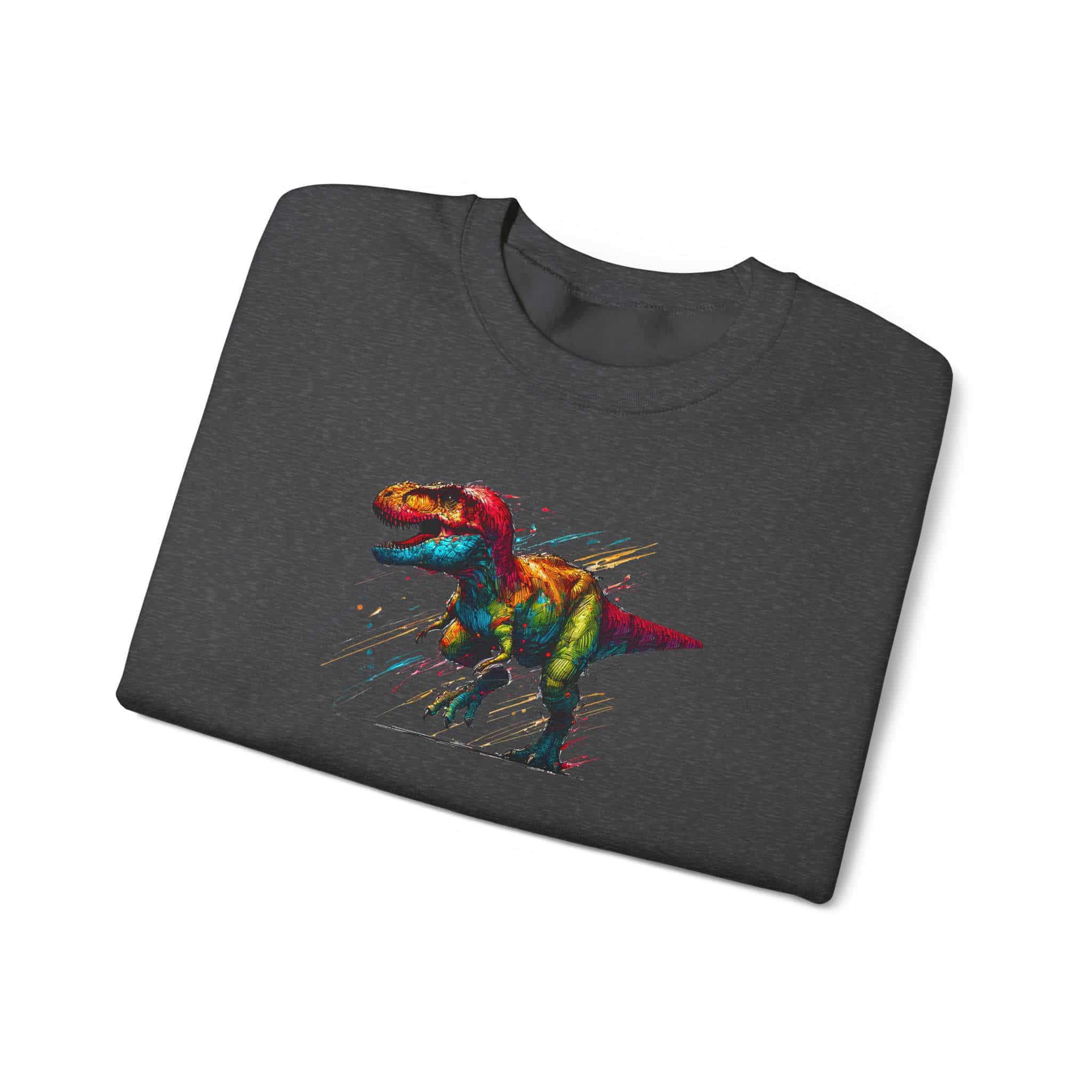 Jurassic sweatshirt – Dino sweatshirt – Triceratops sweater dinosaur print - Image 19