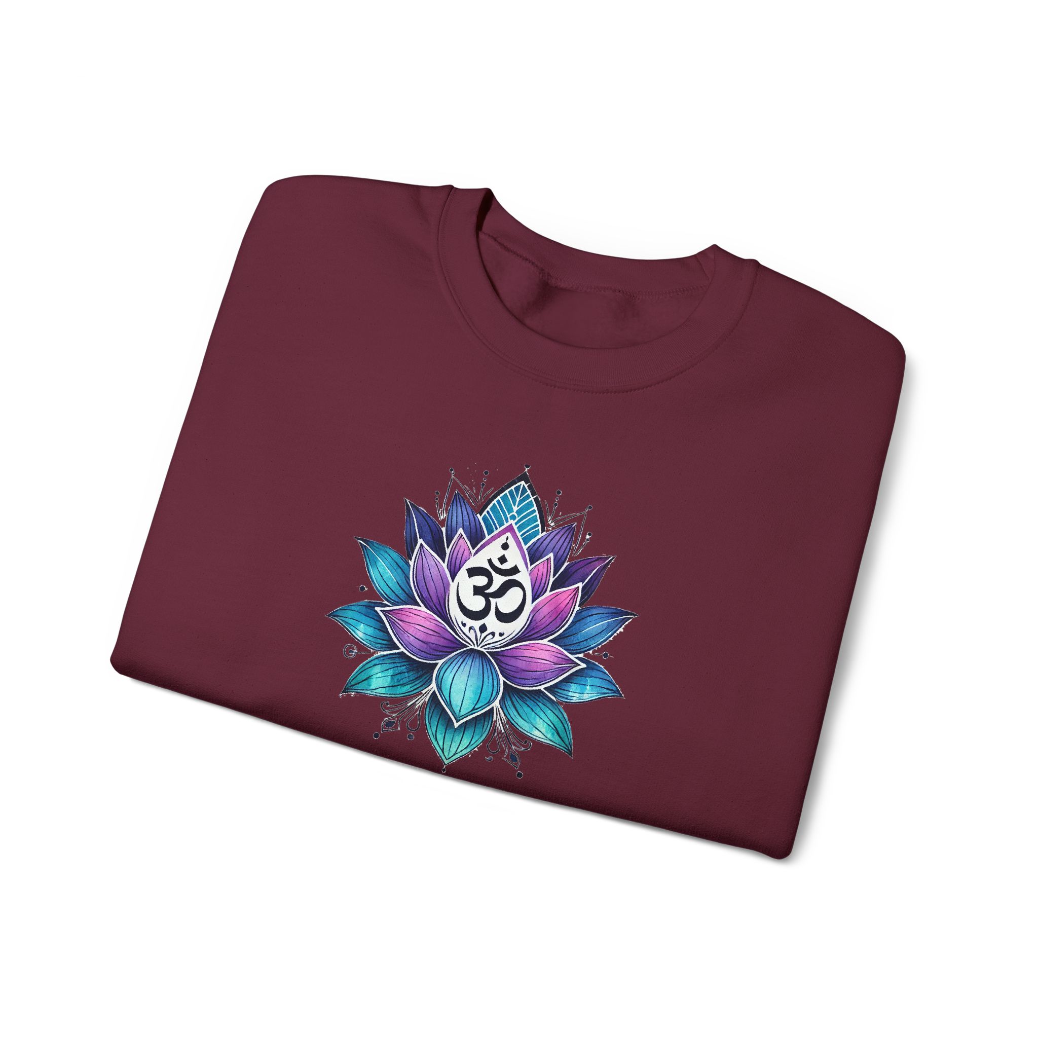Boho sweattshirt mindfulness graphic sweater lotus flower yoga clothing gift meditation shirt cute apparel comfy outfit unique visual - Image 15