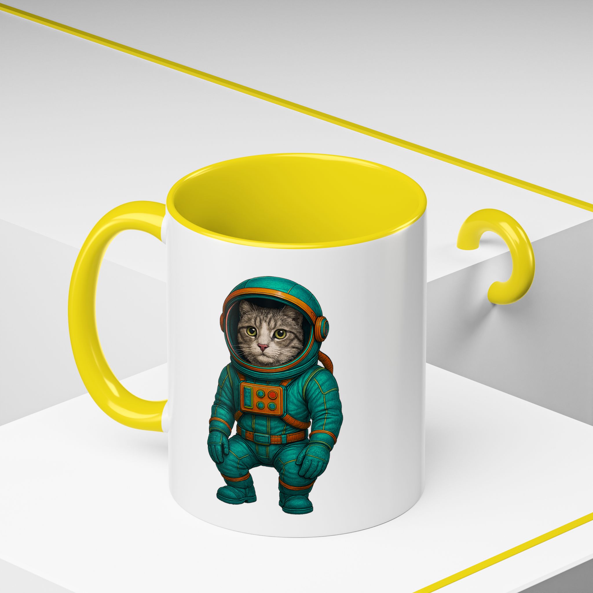 Coffee Mug funny Cat lover boho Mug Cat astronaut tea cup pet unique accessory kitten gift for her - Imagen 52