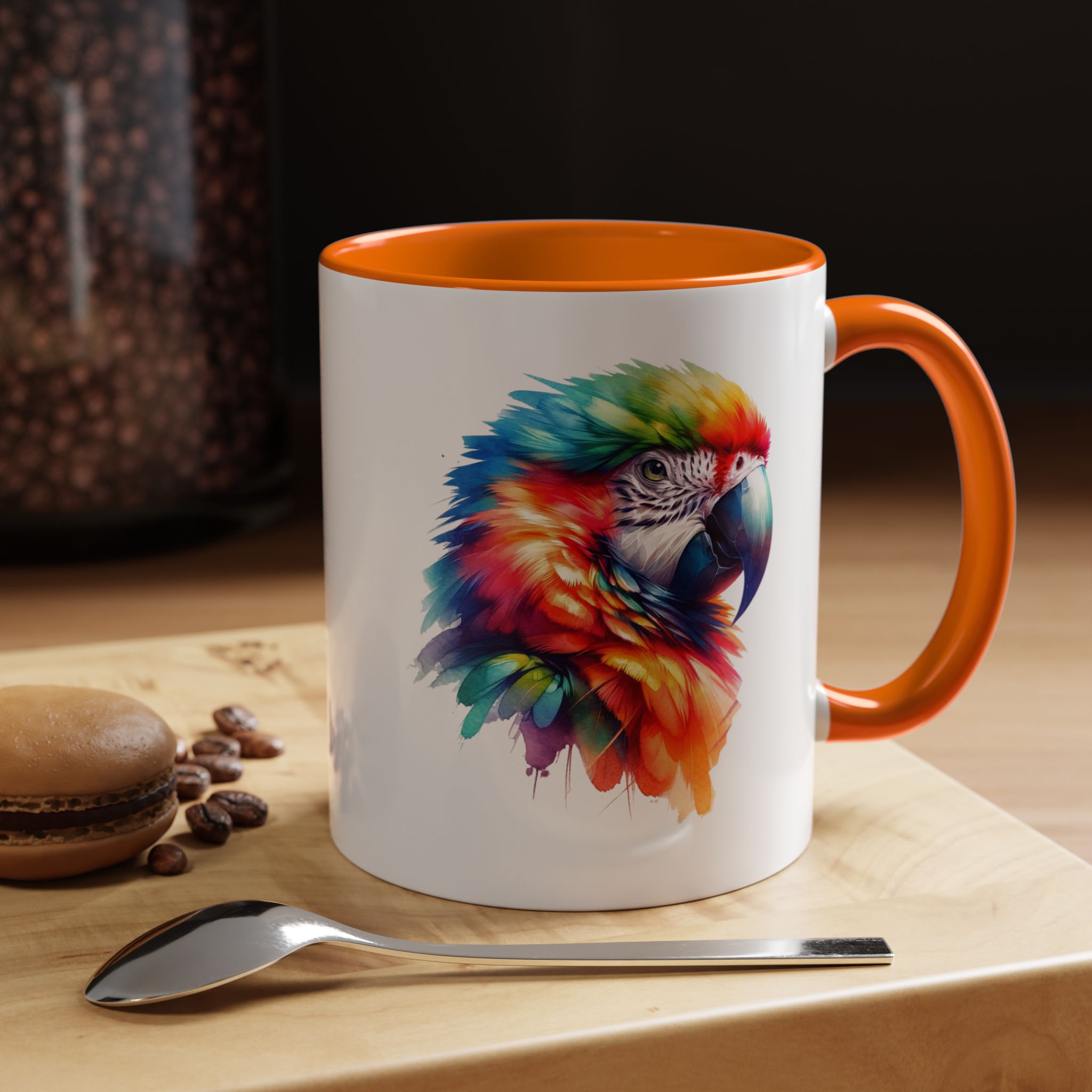 Parrot Mug vivid colors bird lover Cup parrot print cool print nature lover accessory stylish print - Imagen 43