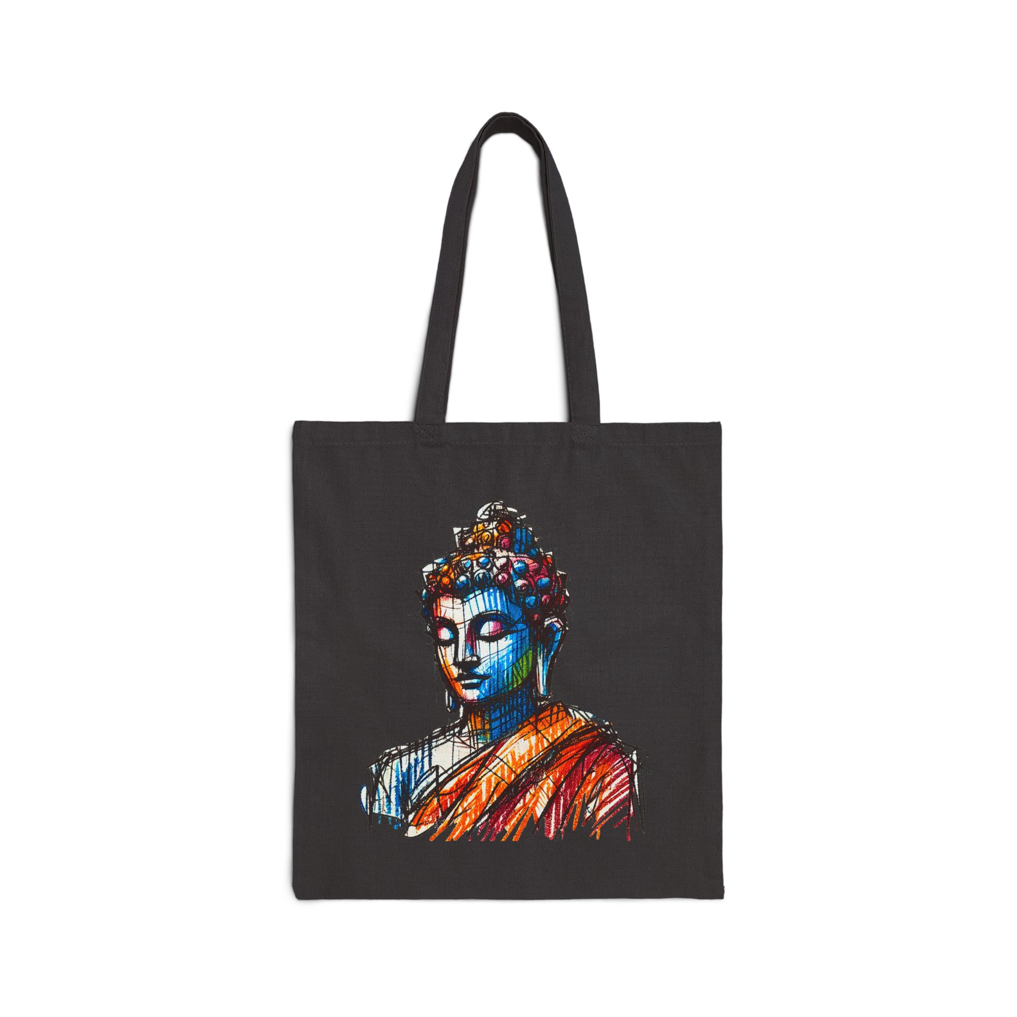 Yoga Canvas tote bag Mindfulness vintage shoulder bag buddha cute tote bag meditation be the change design ghandi - Image 5