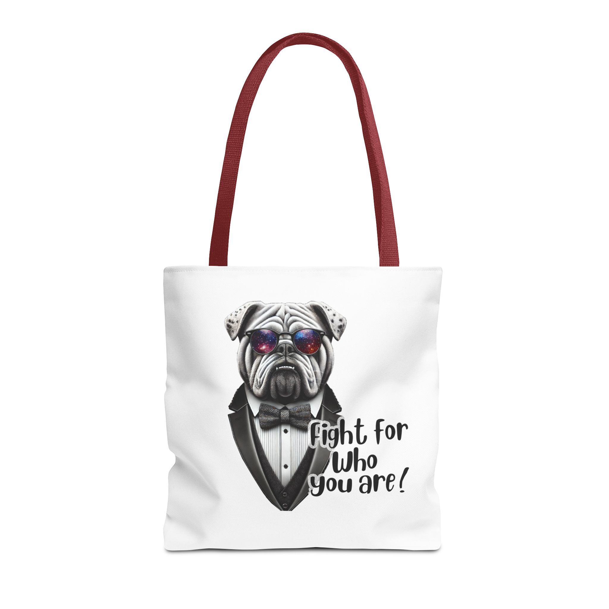 Canvas tote bag Vintage bag Motivational cute tote bag Bull dog design funny tote bag for self confidence shoulder bag – Image 9
