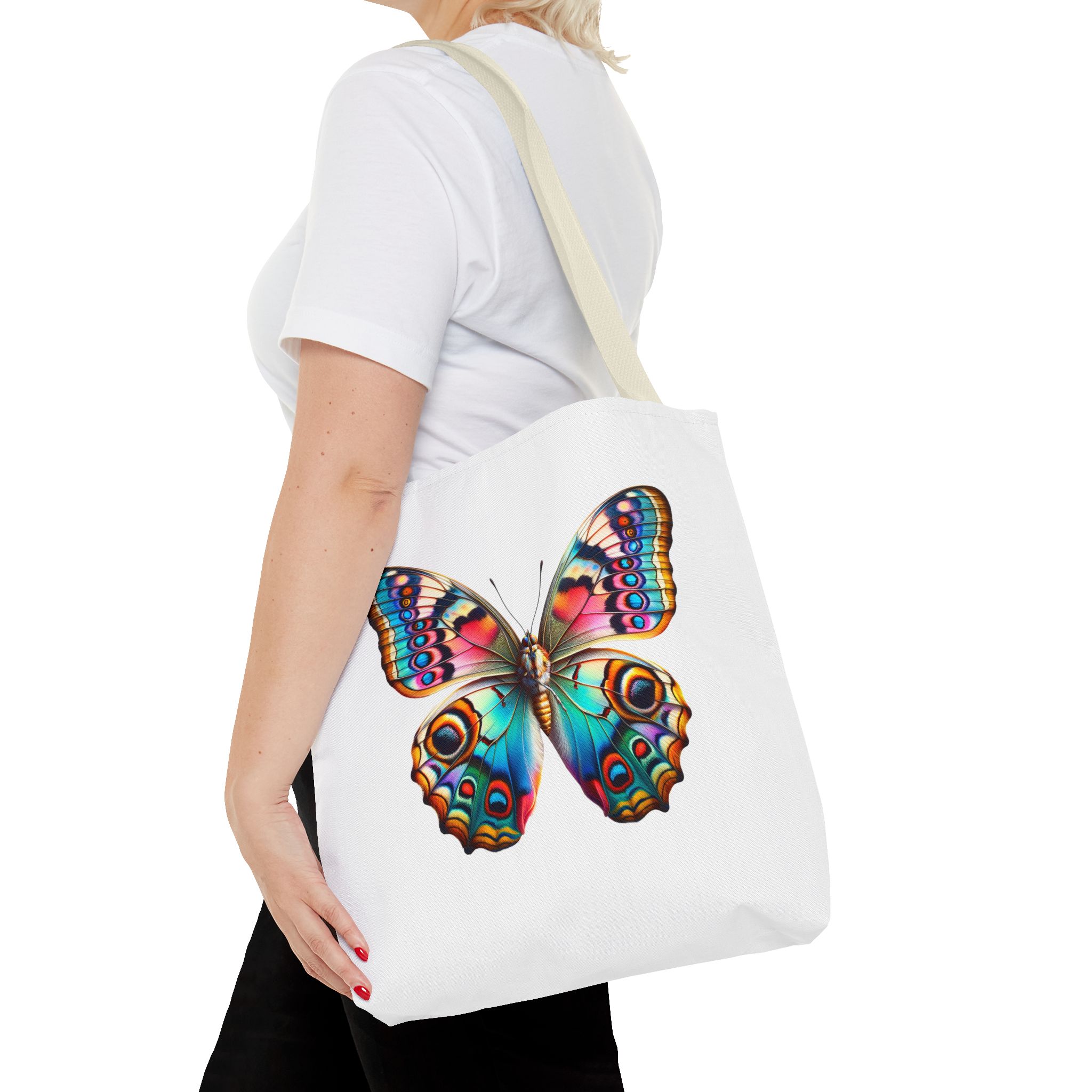 Butterfly canvas tote bag nature cute tote bag cool shoulder bag gift for her nature butterfly premium purse - Image 22