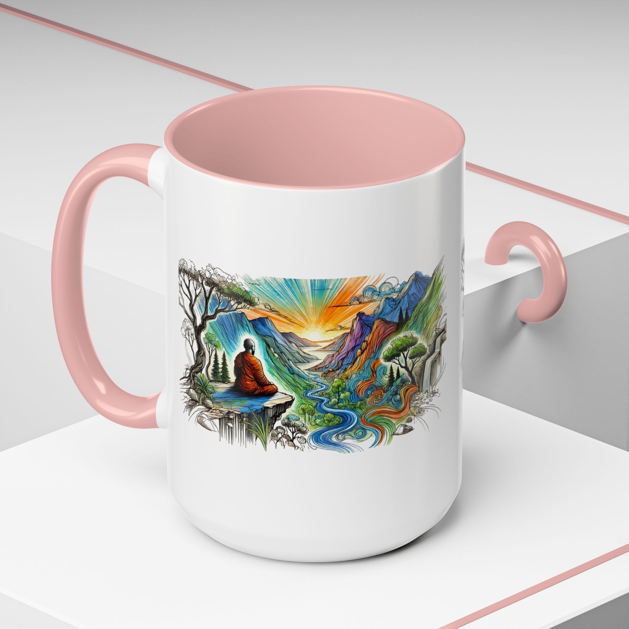 Unique mug Free spirit Tea Cup buddhism accessory Meditation Mug vintage mug yoga gift for her buddha design - Image 32