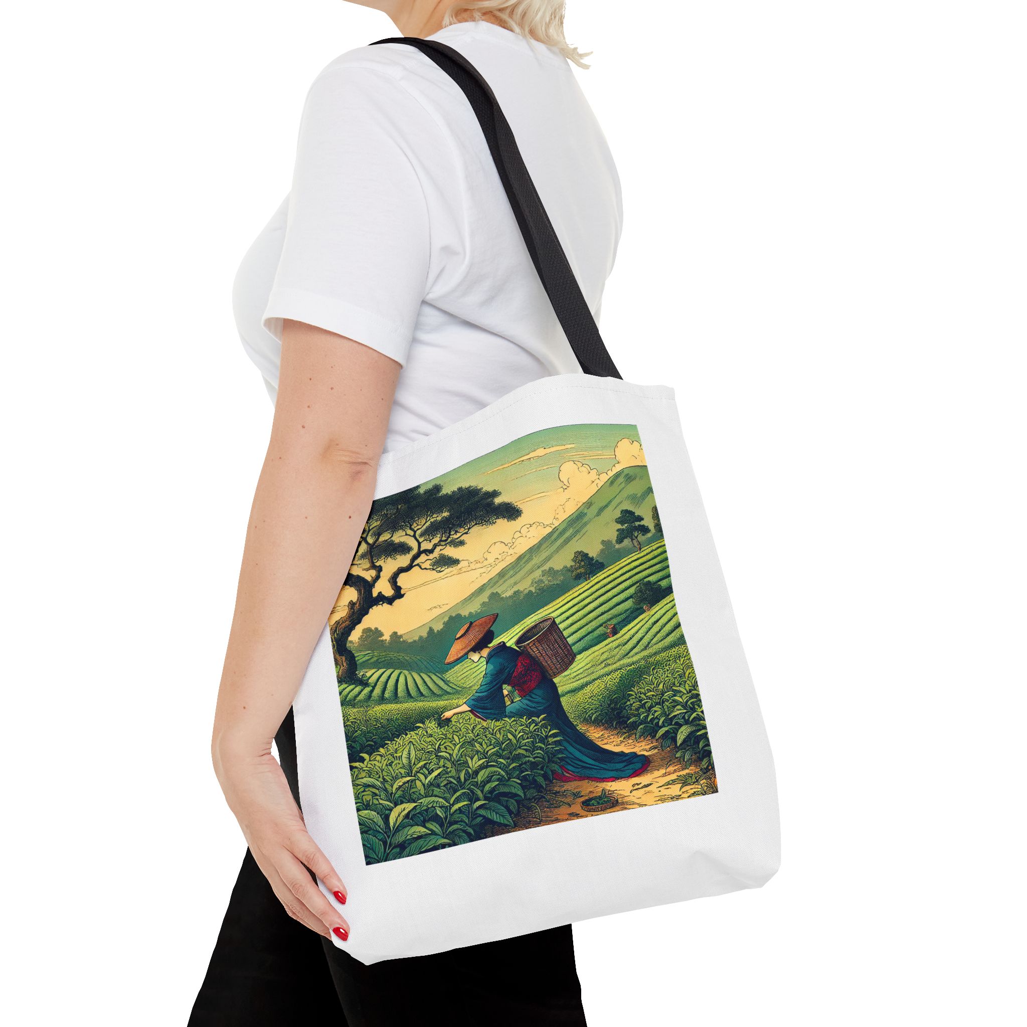 Japanese tote bag modern Asian style with ukiyo and traditional art design - Image 4