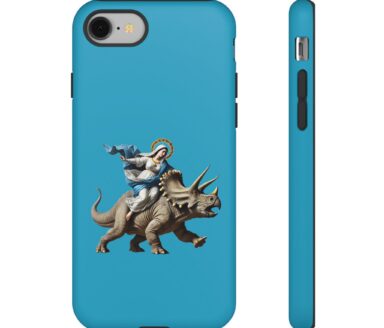 Triceratops Phone Case with Figure