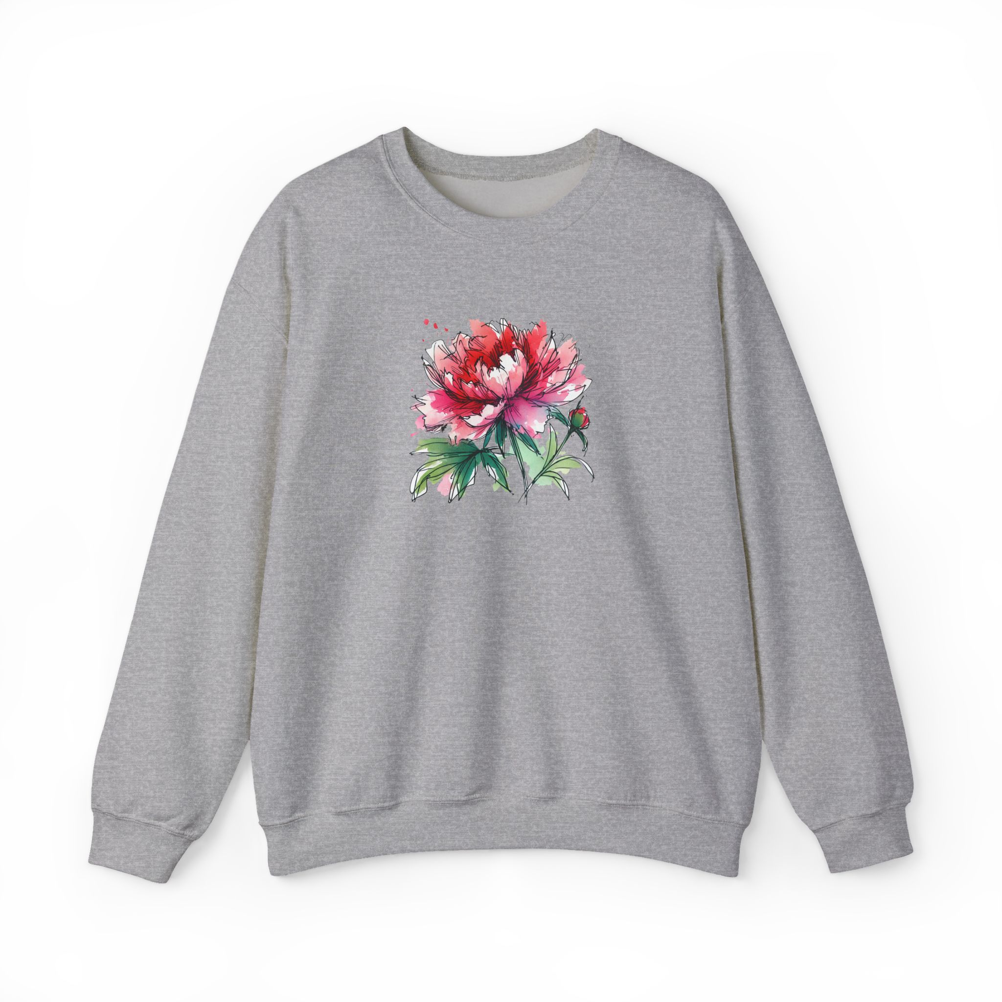 Flower sweatshirt – Tropical sweatshirt – Boho Flower sweater nature print - Image 14
