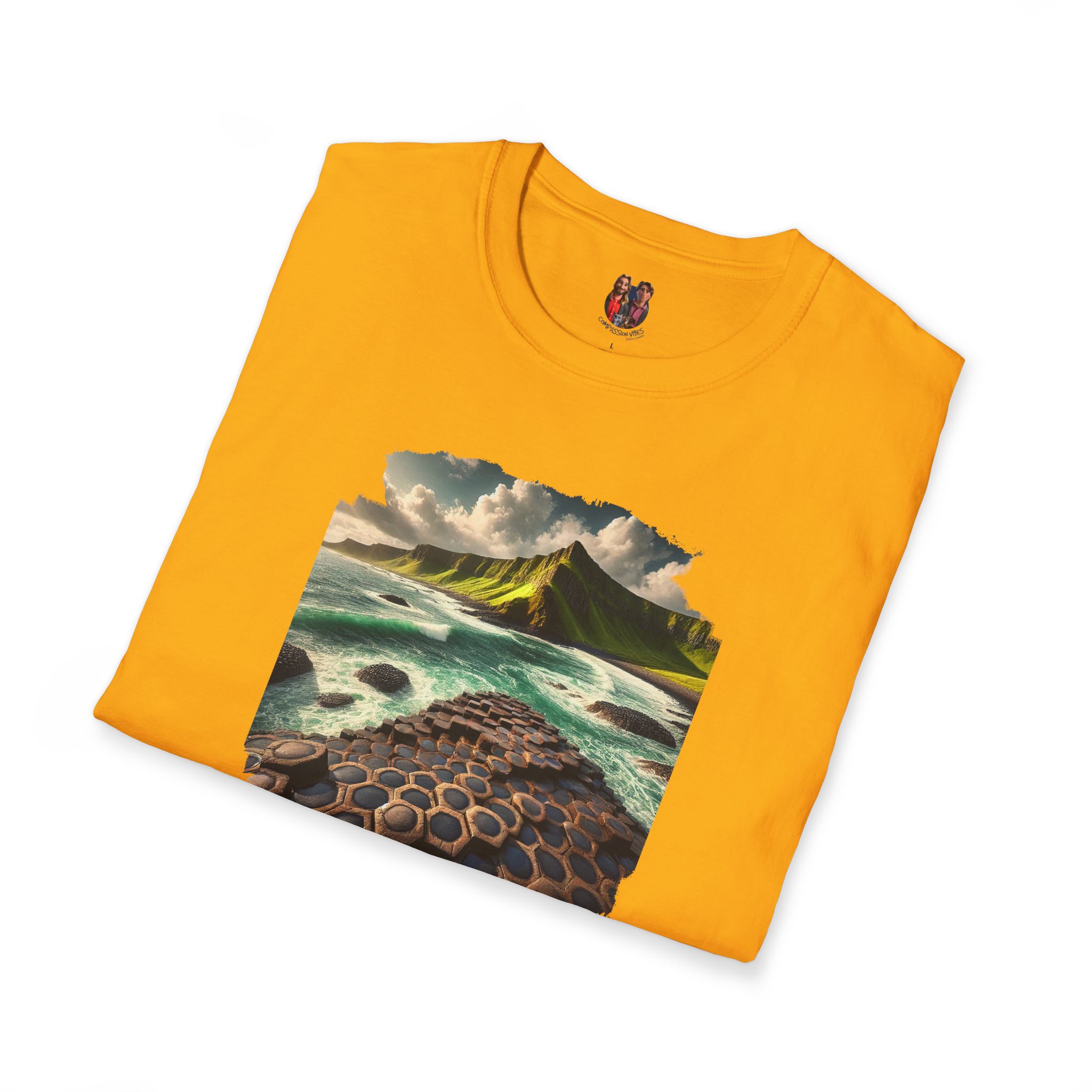 Landscape tshirt ireland graphic tee nature vintage clothing gift for dad giant causeway bushmills vintage tshirt cool comfort apparel - Image 11