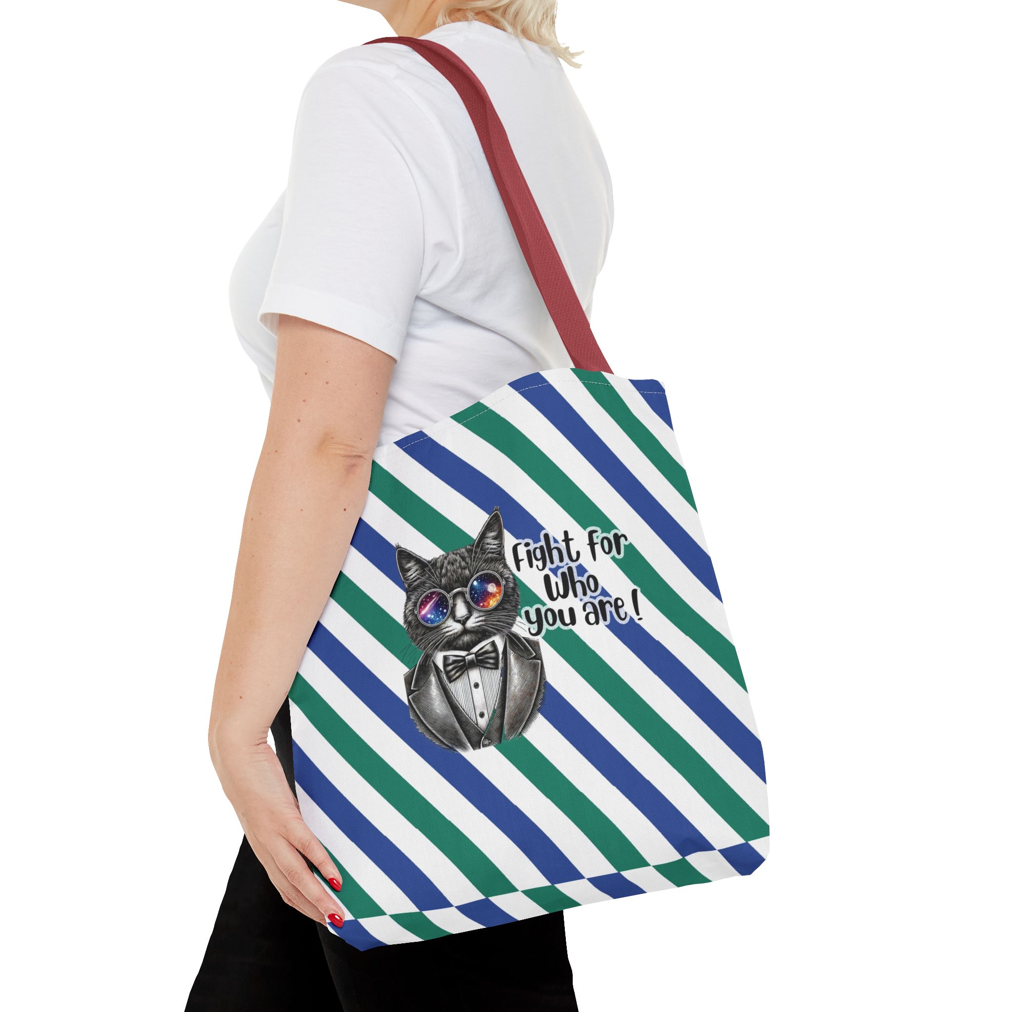 Funny tote bag Motivational vintage bag cat design cute tote bag Cool animal shoulder bag - Image 10