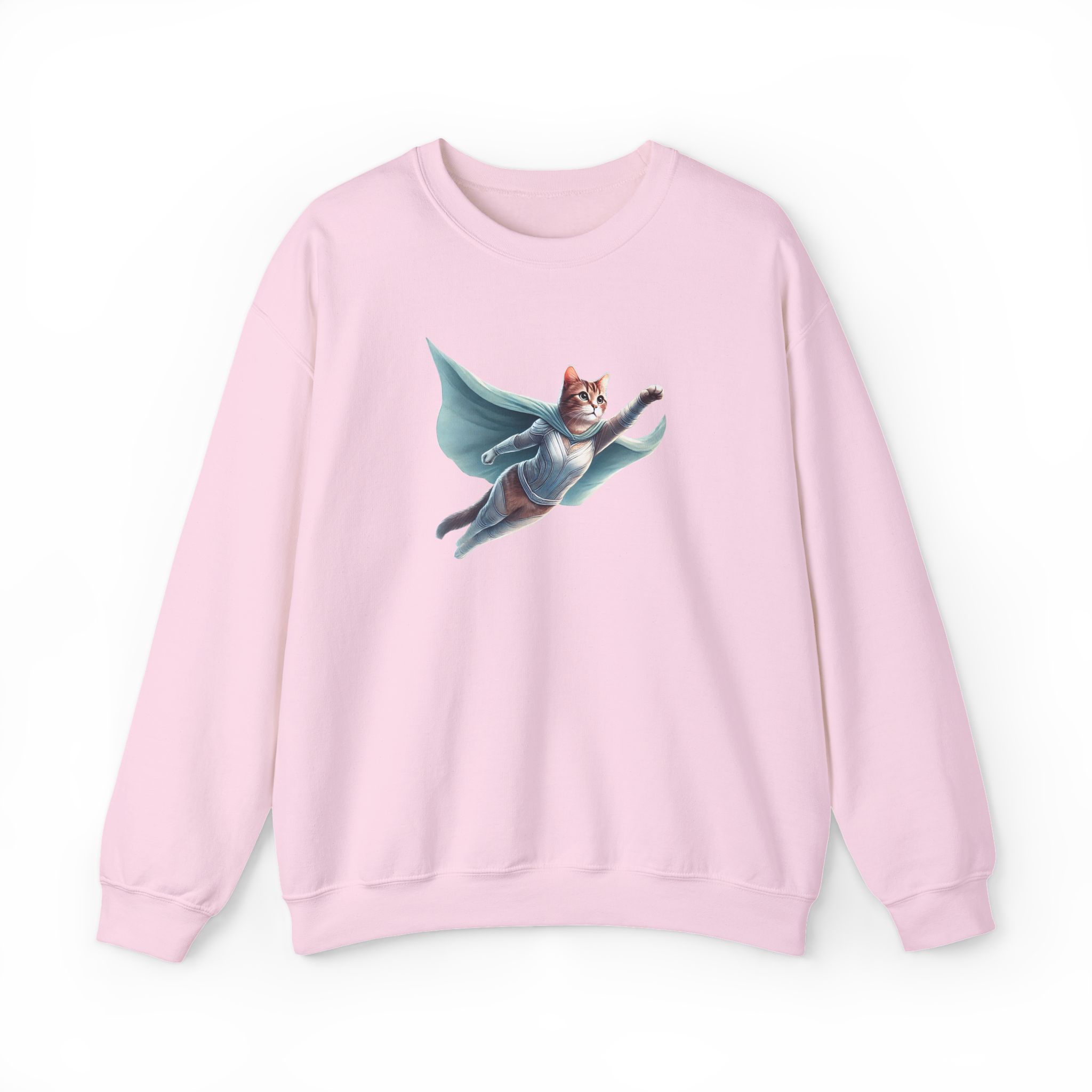 Superhero Cat sweatshirt – Cat Hero – Fantasy Cat sweatshirt hero print - Image 28