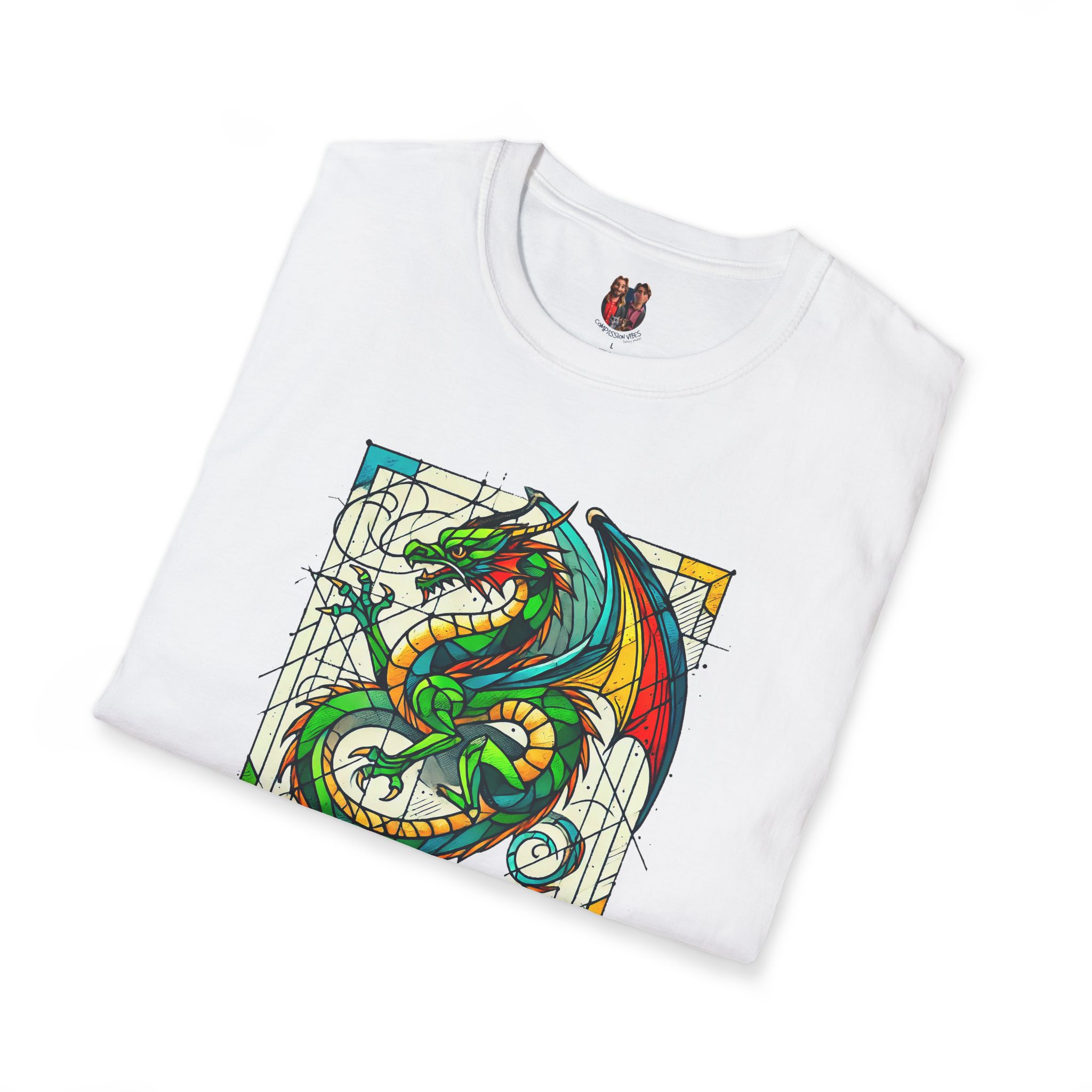Dragon Fantasy tshirt - Mythical Dragon Graphic - Artistic Creature Tee - Image 3