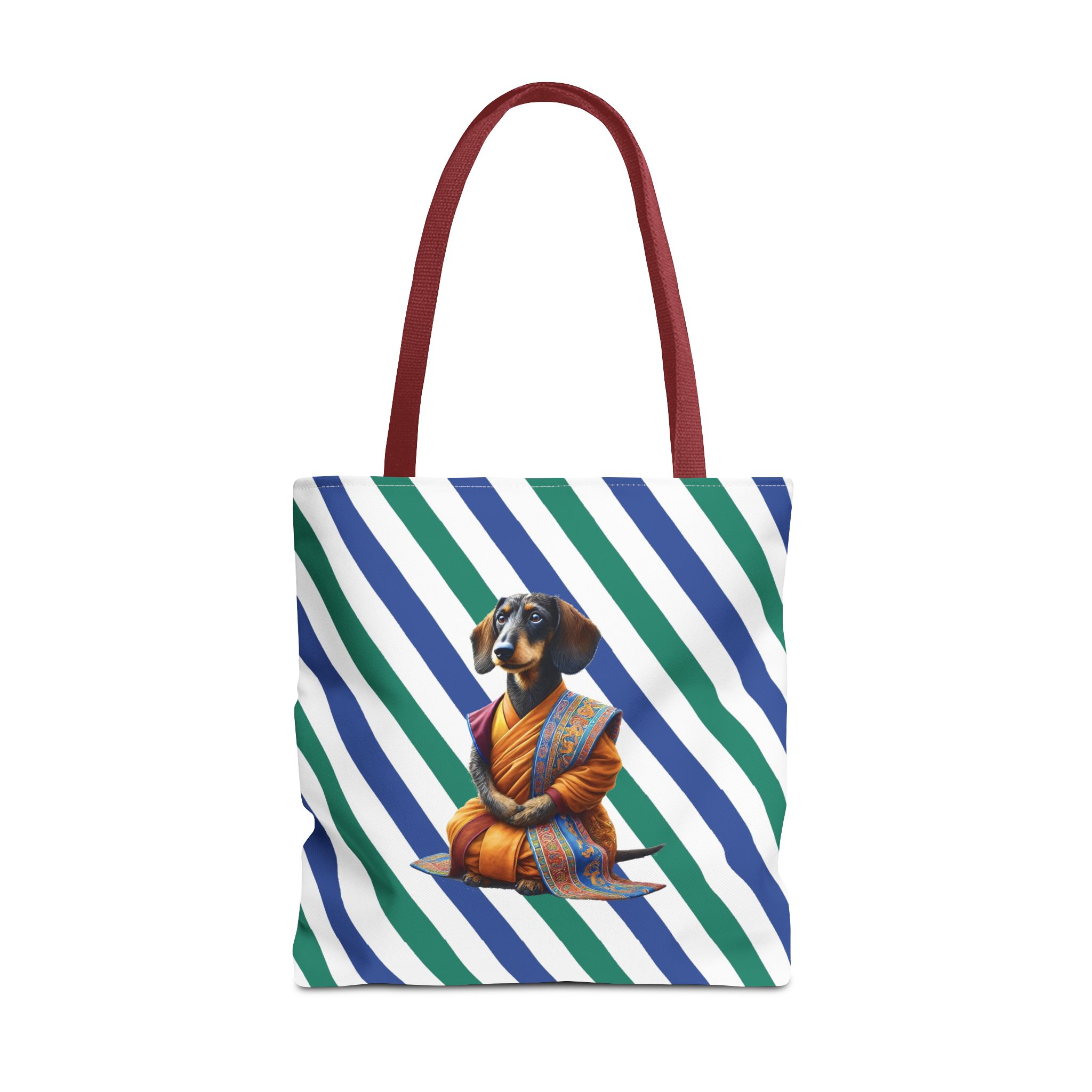 Meditation canvas tote bag Dog cute tote bag mindfulness design Dog funny gift colourful shoulder bag puppy purse - Image 11