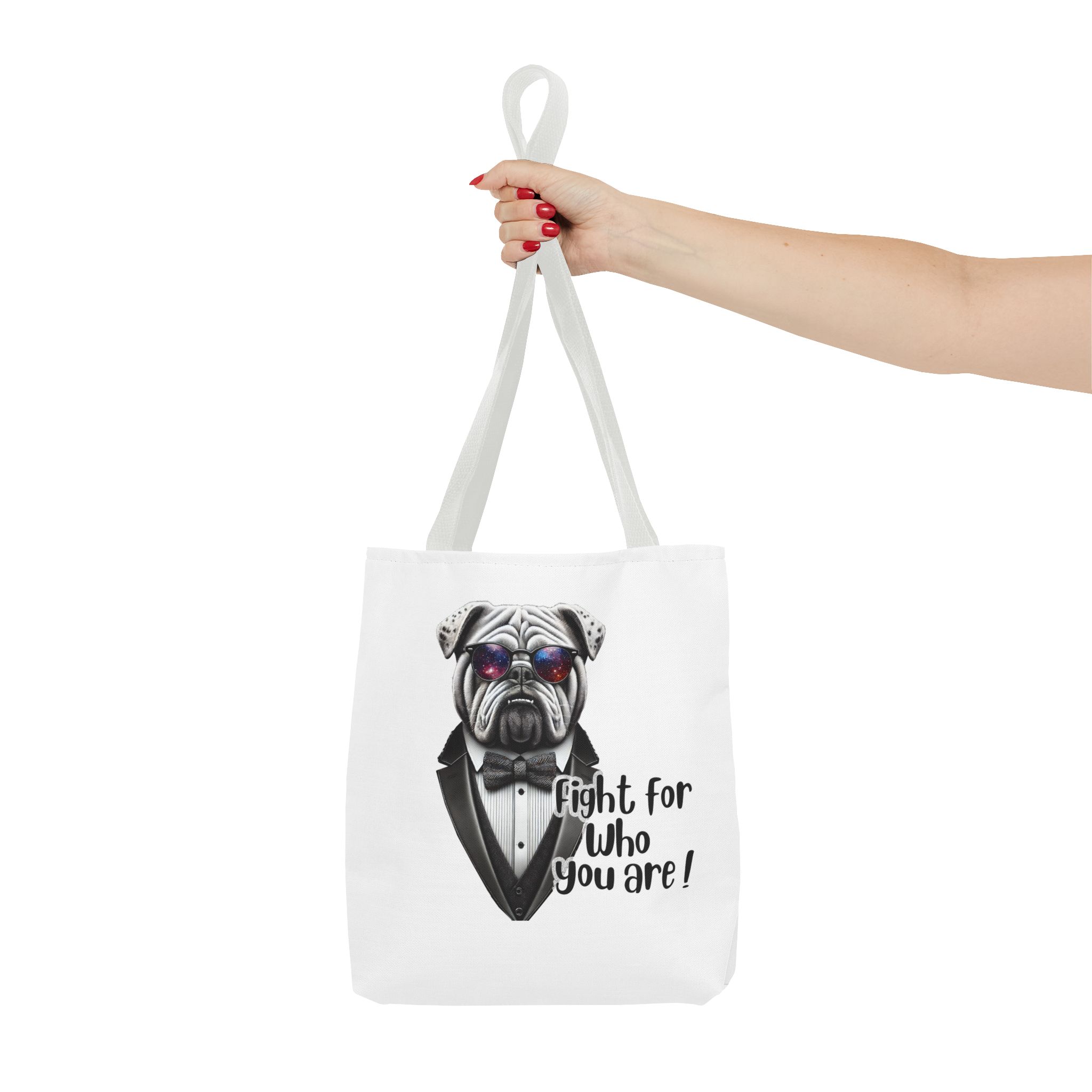 Canvas tote bag Vintage bag Motivational cute tote bag Bull dog design funny tote bag for self confidence shoulder bag – Image 14