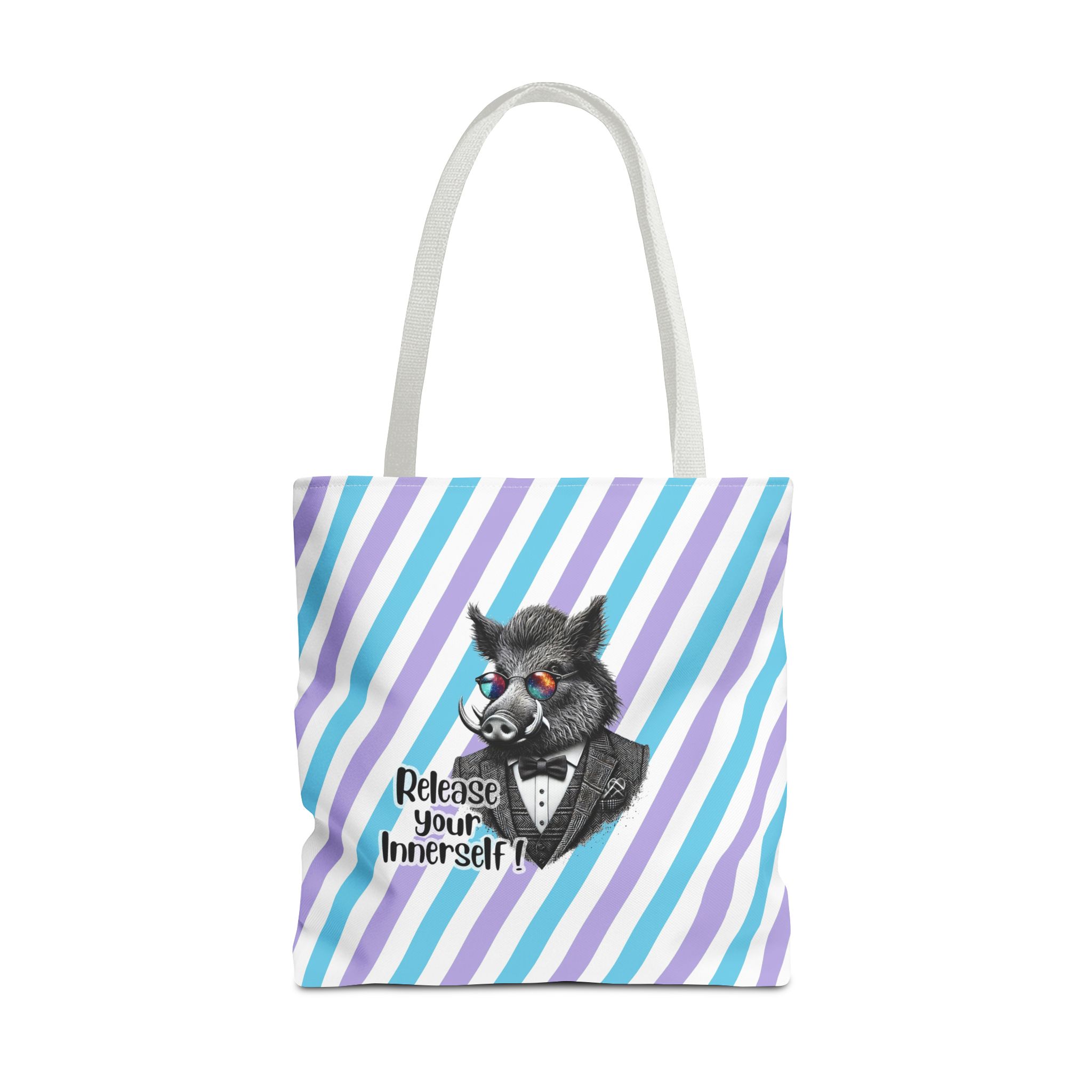 Canvas tote bag Motivational shoulder bag boar cute tote bag funny shoulder bag self confidence cool vintage bag – Image 17