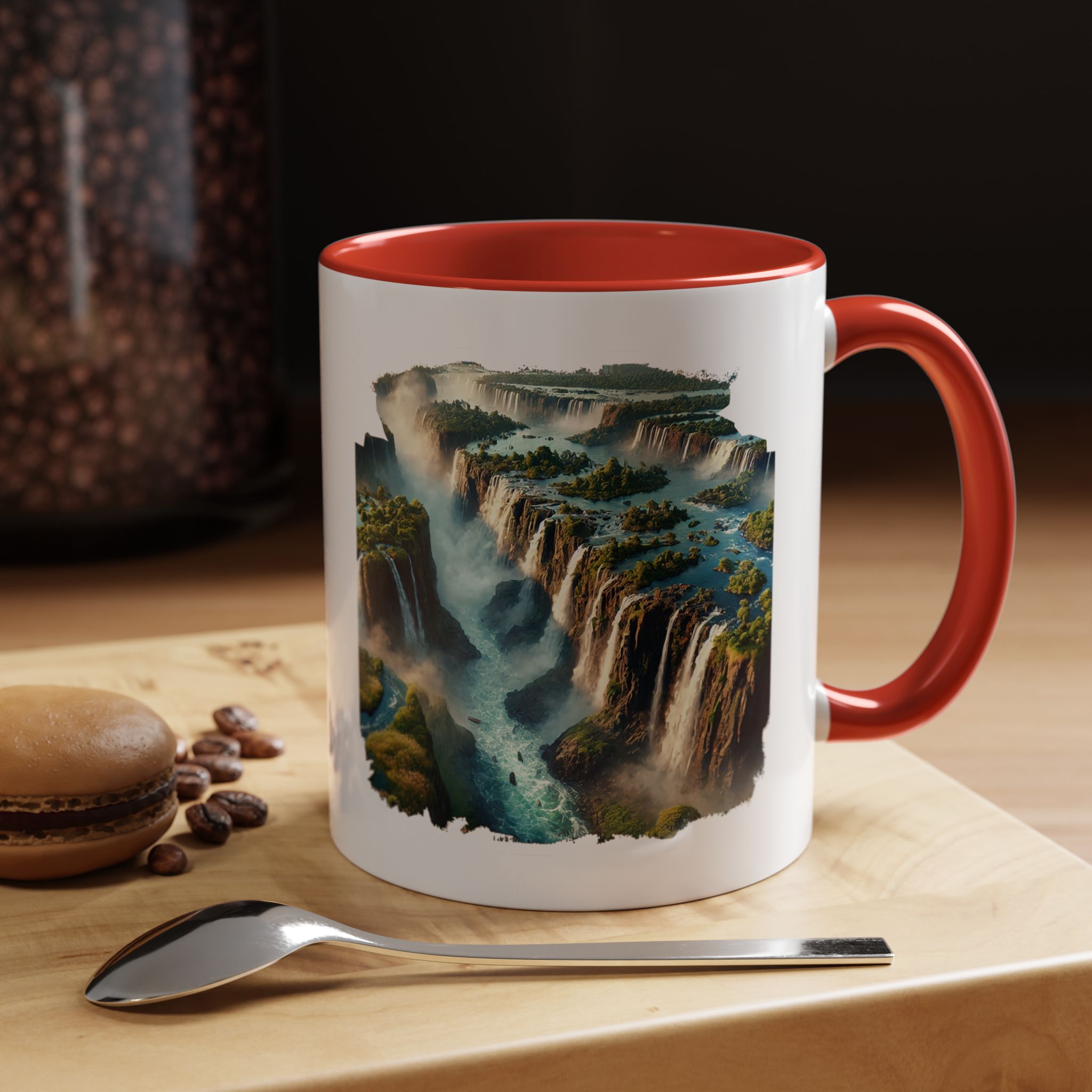 Tea mug Landscape Brazil office mug nature Iguazu & igacu print boho gift coffee accessory unique cup vintage - Image 15