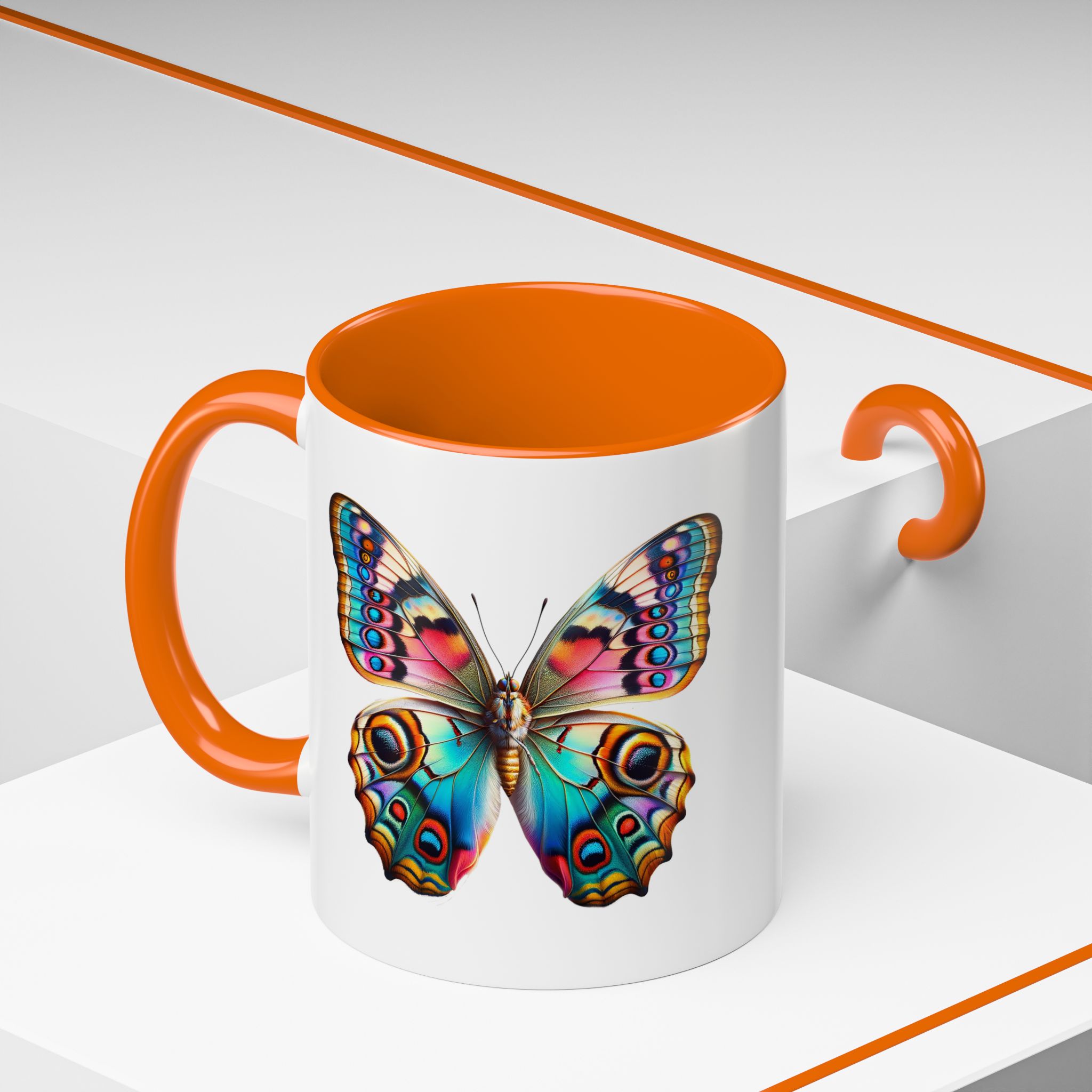 Coffee mug Butterfly unique cup boho gift for her office accessory cute mug nature design - Imagen 44
