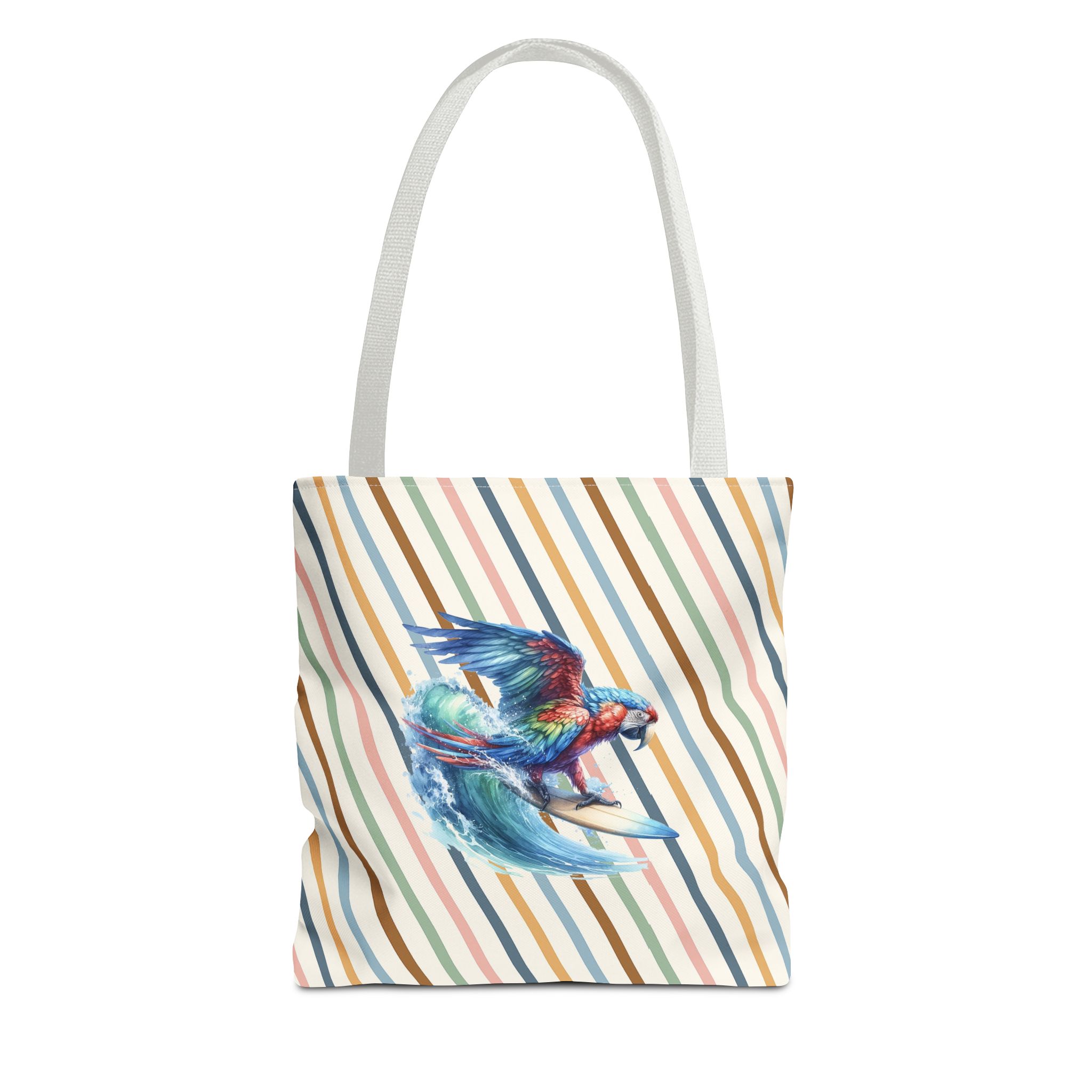 Parrot funny tote bag surf cute tote bag boho Bird surfer canvas tote bag gift for her free spirit shoulder bag cool handbag – Image 13