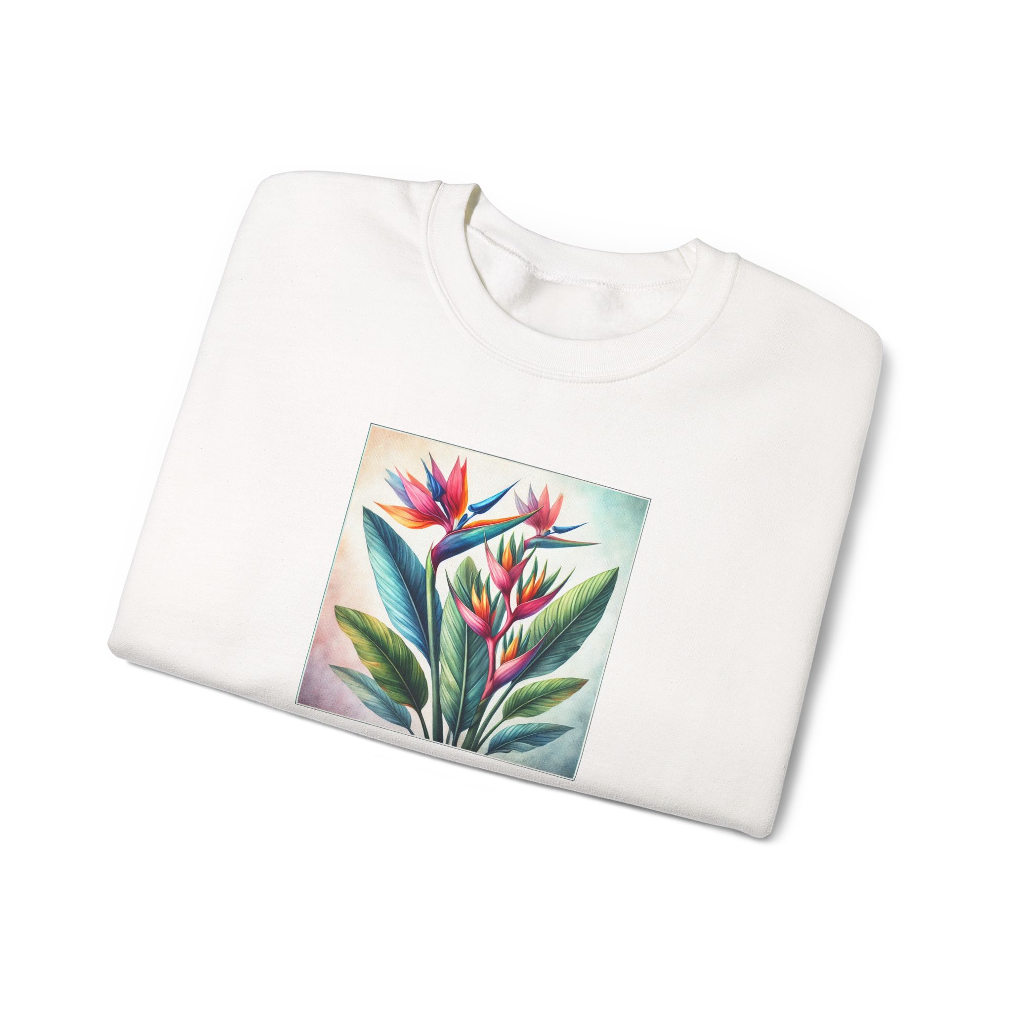 Flower sweatshirt – Tropical sweatshirt – Boho Flower sweater nature print - Image 3