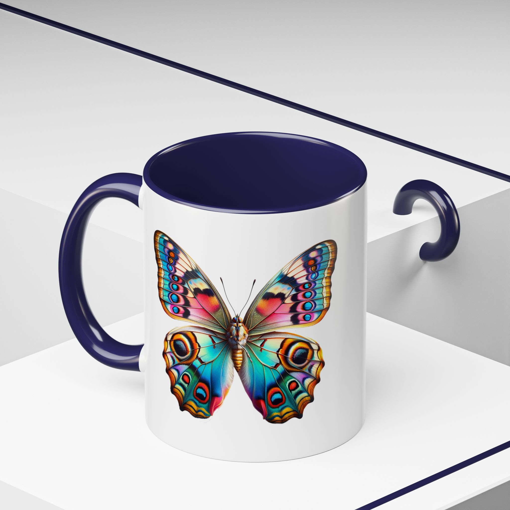 Coffee mug Butterfly unique cup boho gift for her office accessory cute mug nature design - Imagen 12