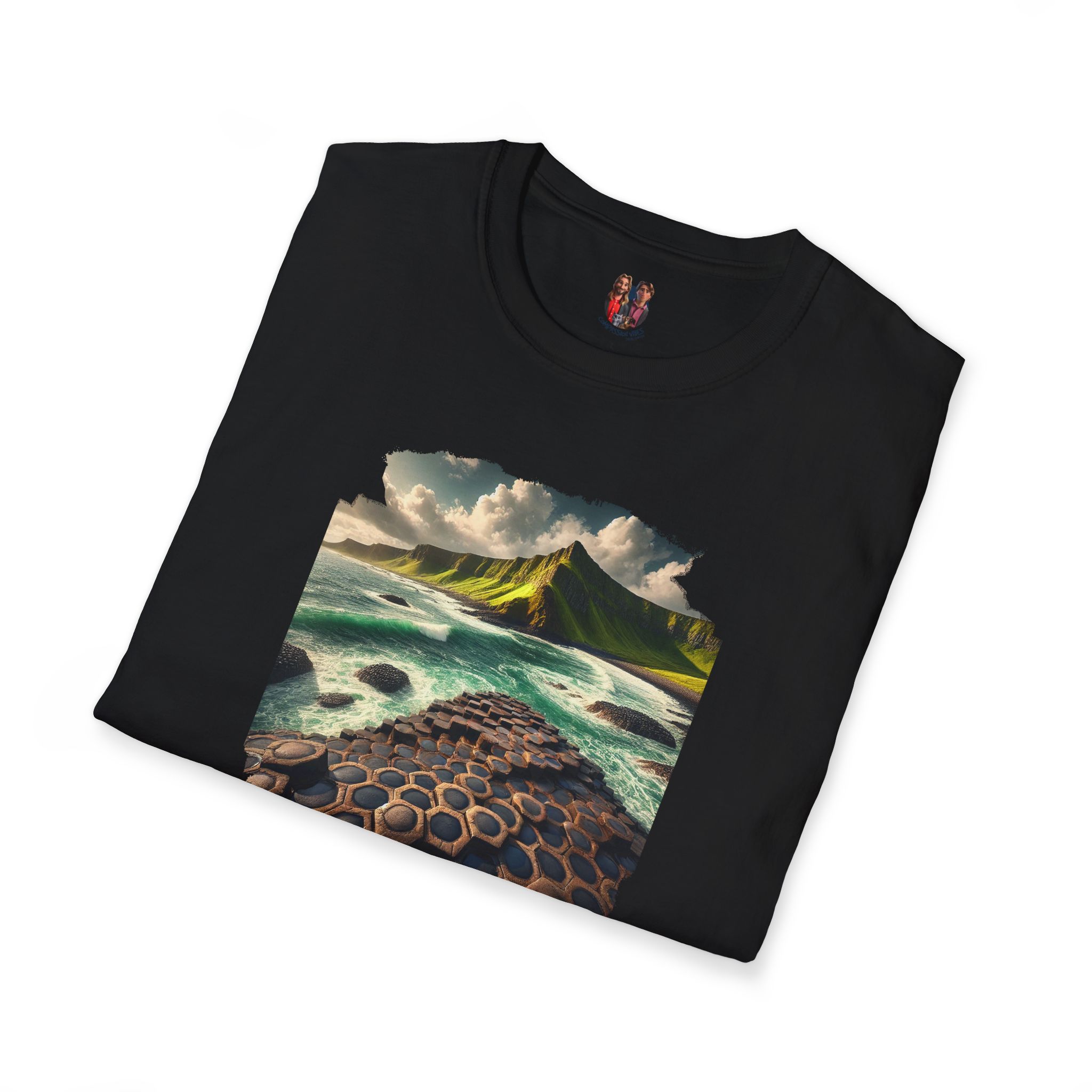Landscape tshirt ireland graphic tee nature vintage clothing gift for dad giant causeway bushmills vintage tshirt cool comfort apparel - Image 5