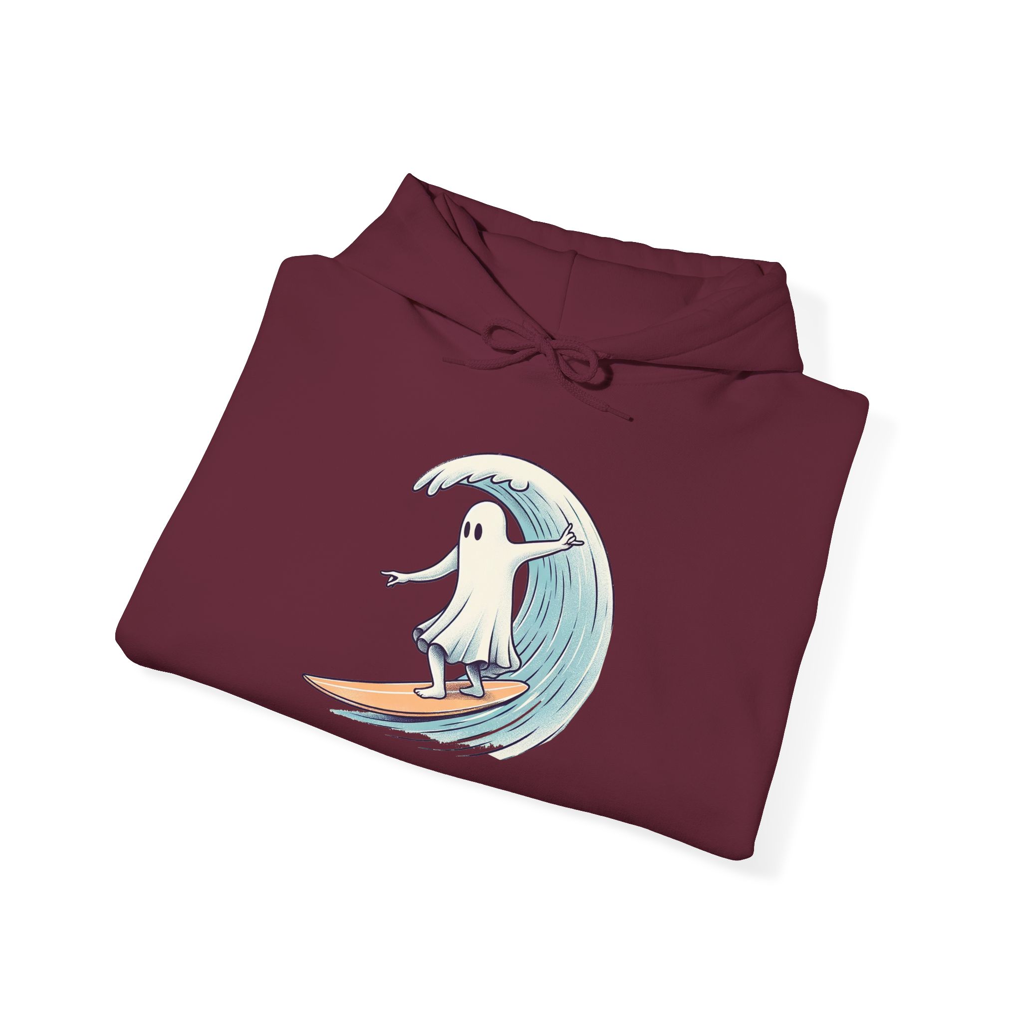 Surf Ghost Hoodie – Beach sweatshirt – Boho Ghost Hoodie surf print ghost - Image 15
