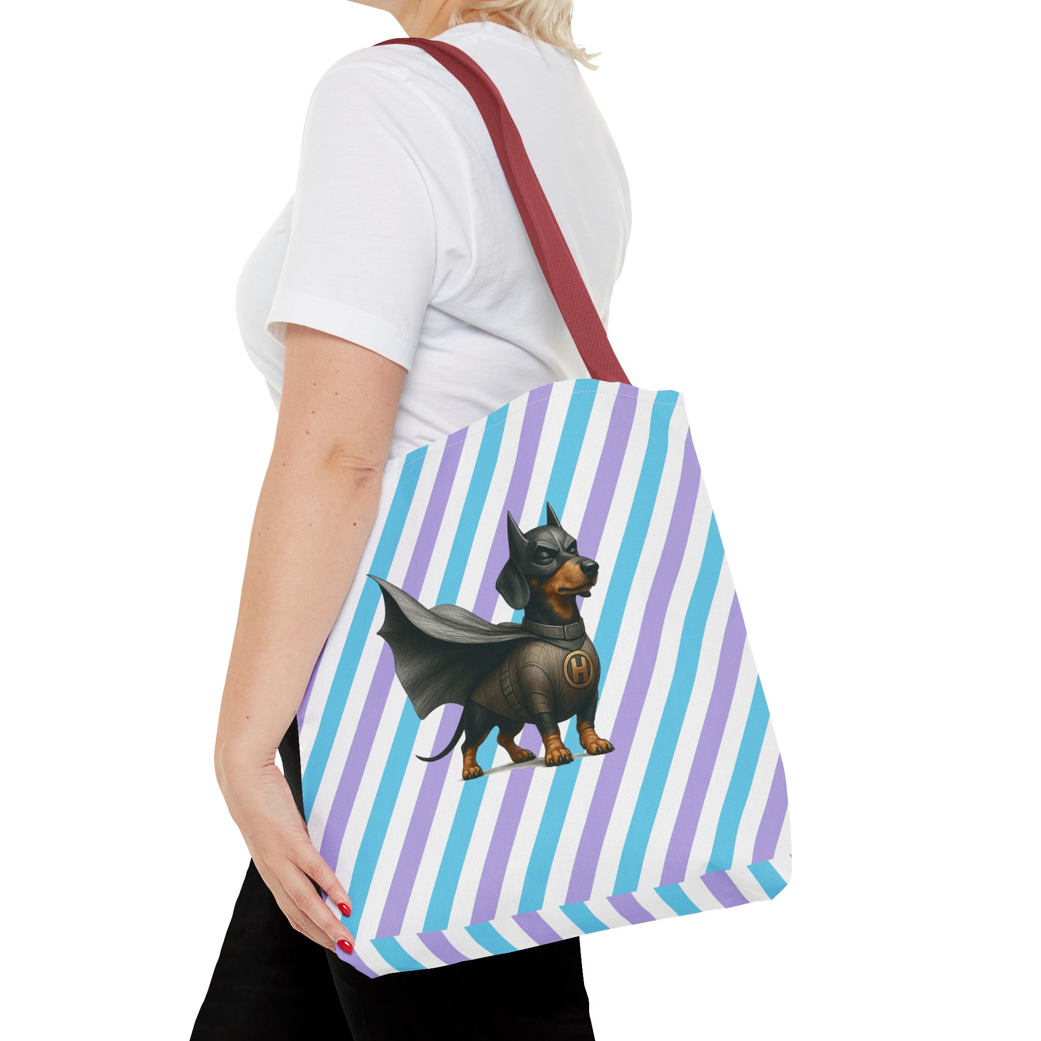 Superhero tote bag funny dog tote bag puppy vintage shoulder bag pet gift fantasy handbag dog purse - Image 10