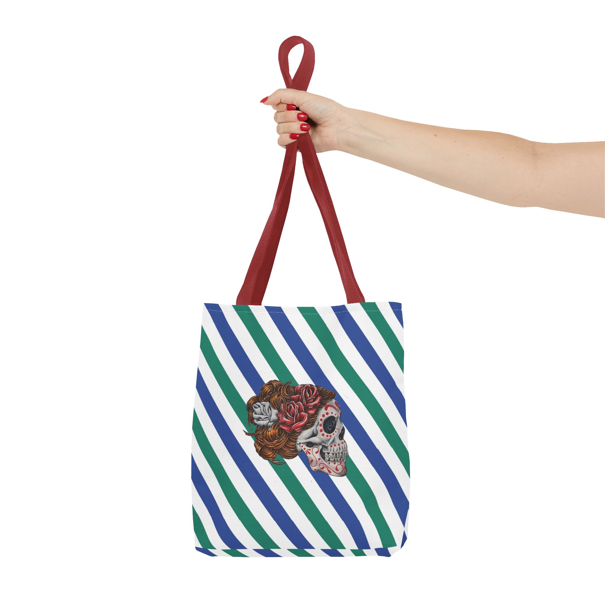 Canvas tote bag Surrealism Dia de los muertos shoulder bag unique Drawing by Celebrated Artist – Image 8