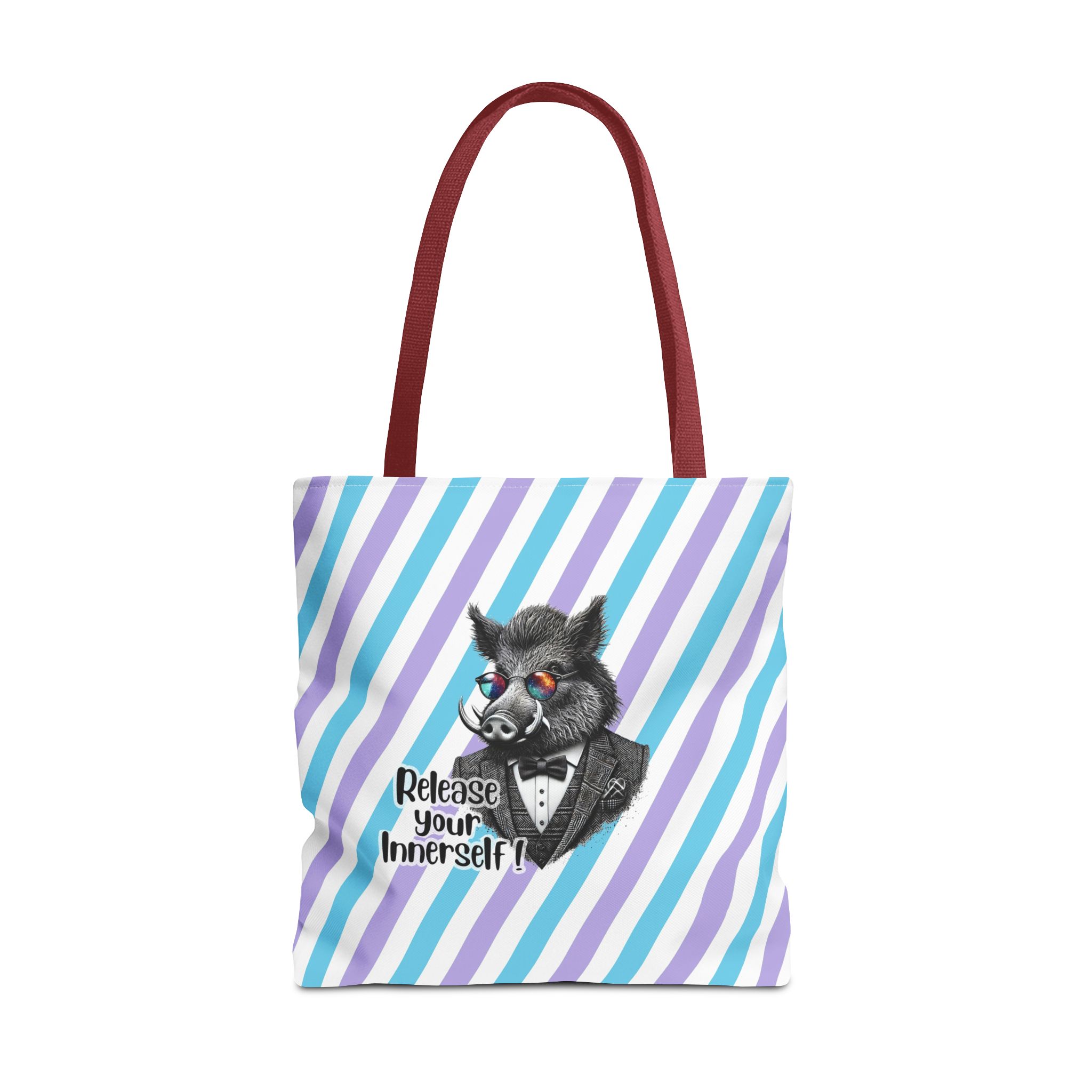 Canvas tote bag Motivational shoulder bag boar cute tote bag funny shoulder bag self confidence cool vintage bag – Image 11