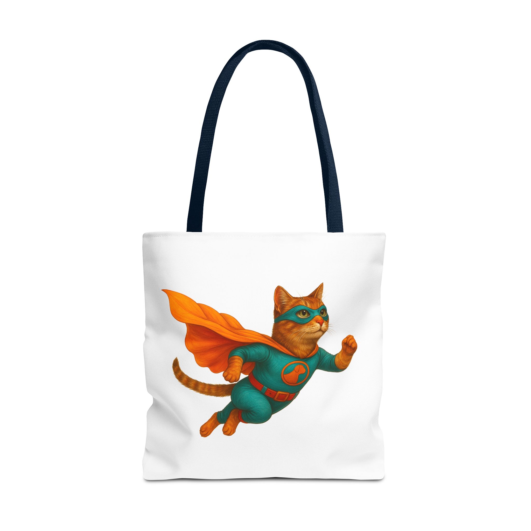 superhero tote bag cat canvas tote bag funny handbag fantasy purse kitten lover cool cat shoulder bag – Image 29