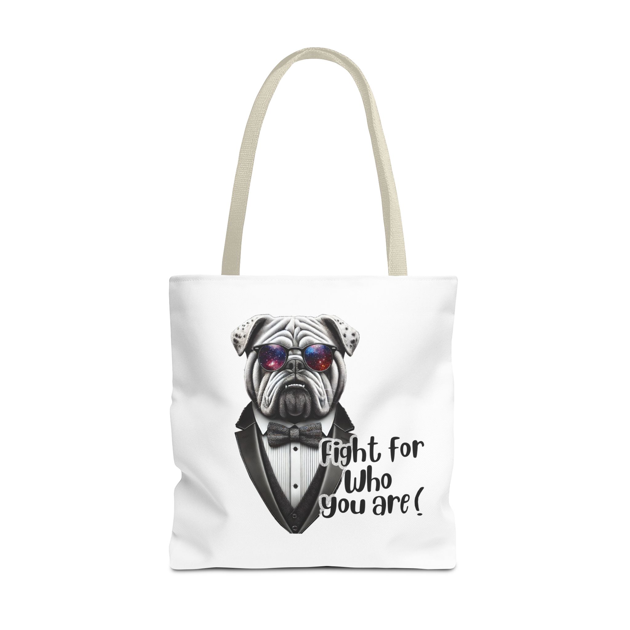 Canvas tote bag Vintage bag Motivational cute tote bag Bull dog design funny tote bag for self confidence shoulder bag – Image 23