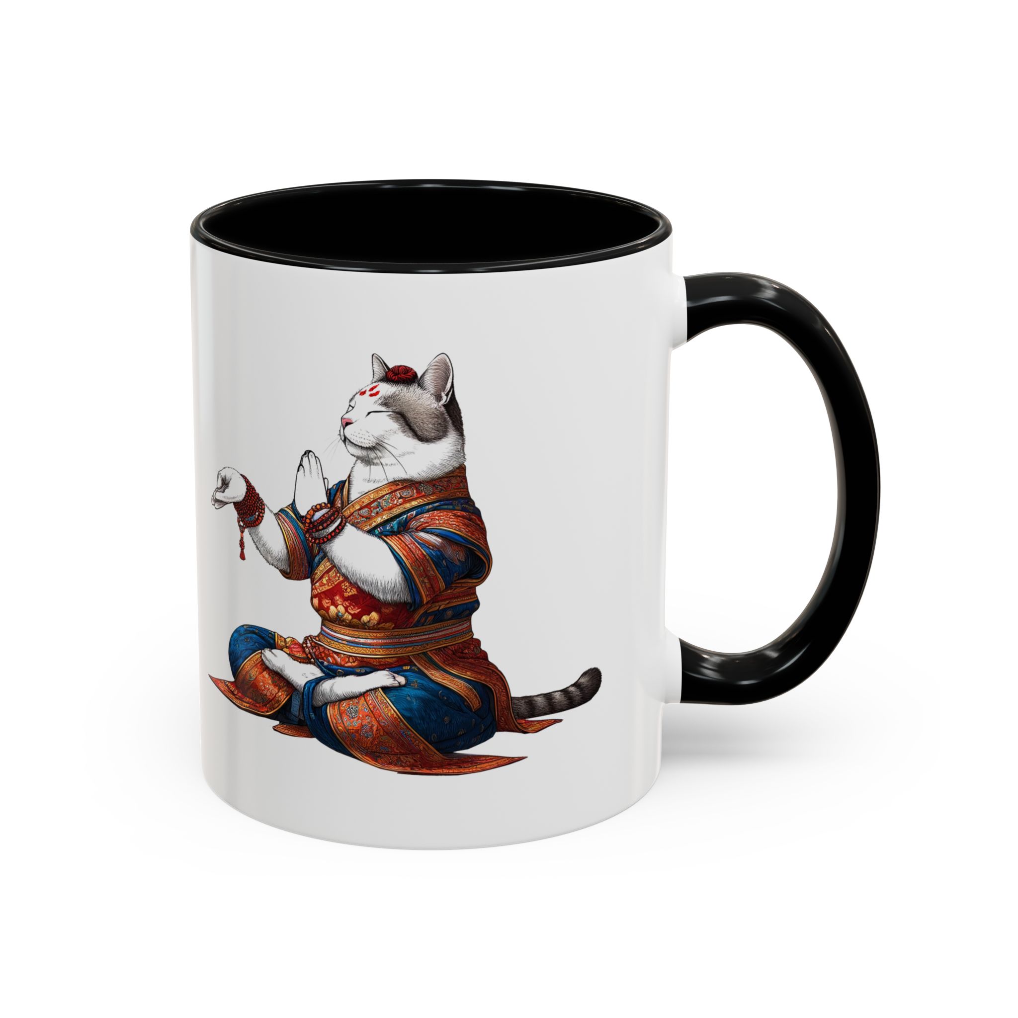 Office Mug cat lover yoga gift for mom Tea cup coffee Mug meditation accessory mindfulness pet design - Image 5