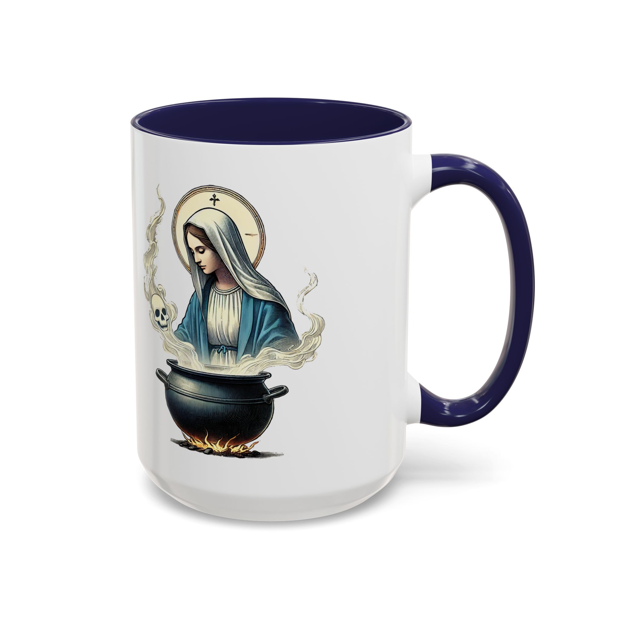 Coffee Mug funny virgin mary design sarcastic mug boho gift for her unique cup tea accessory cool design religious joke - Image 25