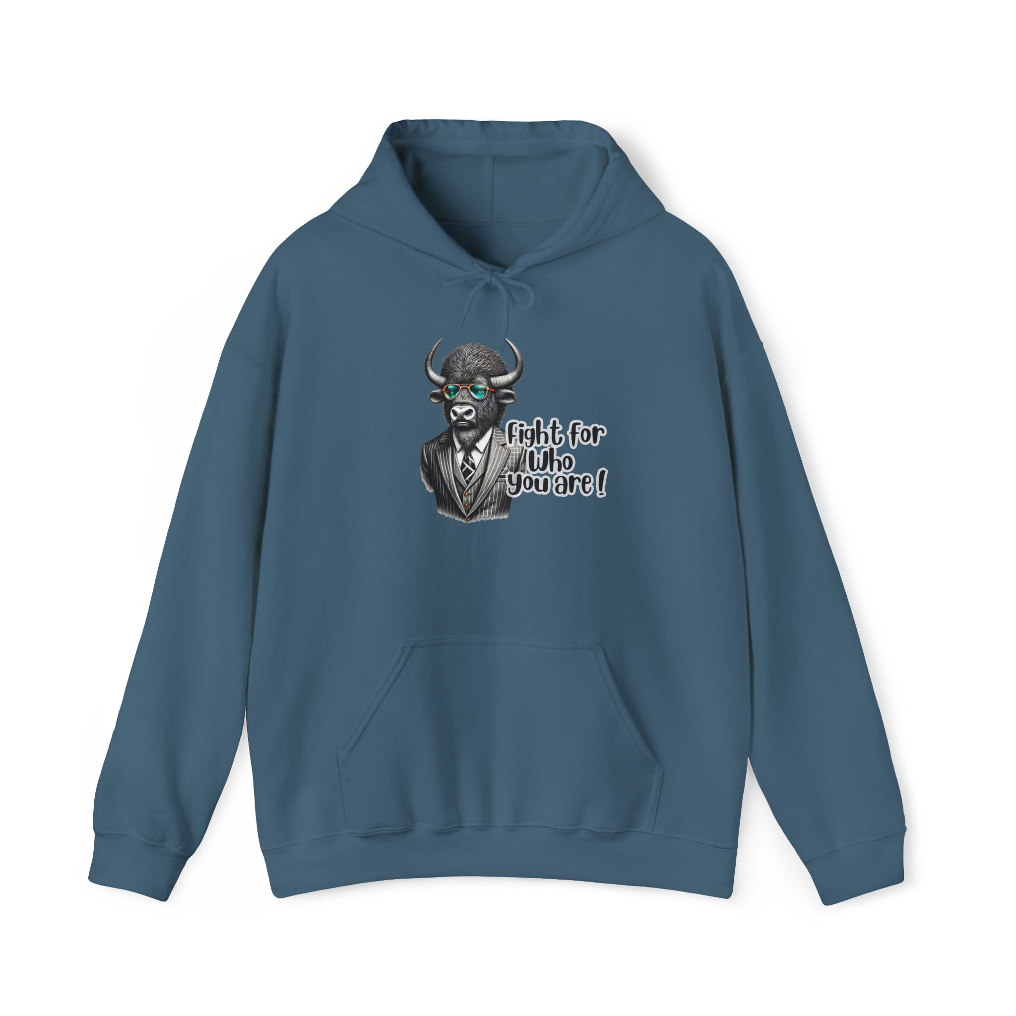 Motivation Hoodie – Bison Hoodie – Retro Bison sweatshirt motivation print - Image 24