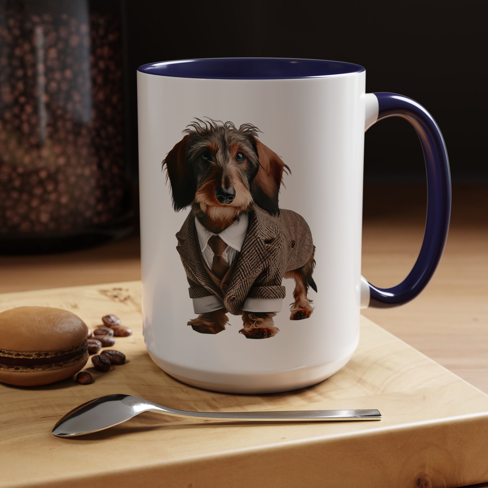 Office mug Dachshund coffee Cup Dog love gift for her unique mug boho tea cup puppy design pet accessory - Image 23